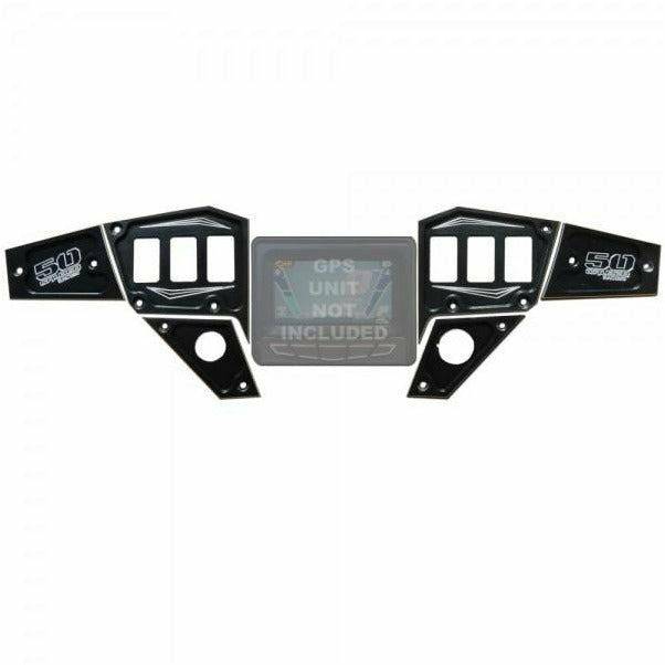 Photo of Polaris RZR 6 Piece Dash Panels by 50 Caliber Racing - Premium Dash Accessories for UTVs / Side by Sides