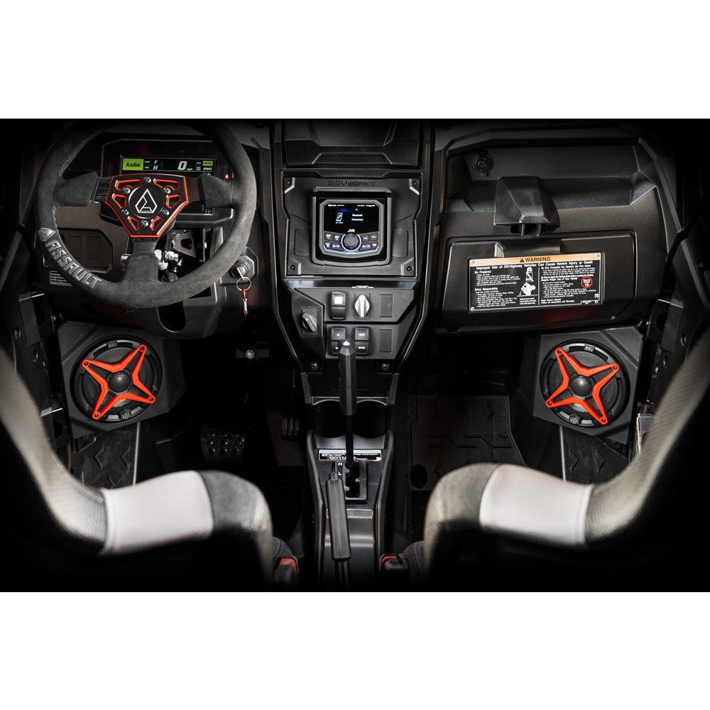 Photo of Kawasaki KRX Kick Panel Speaker Pods by SSV Works - Premium Audio for UTVs / Side by Sides