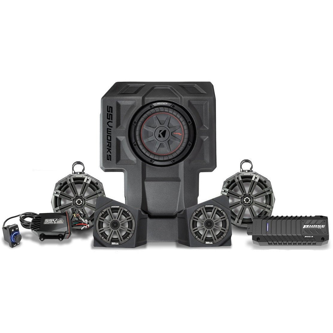 Photo of Kawasaki KRX Phase X 5-Speaker Audio System by SSV Works - Premium Audio for UTVs / Side by Sides