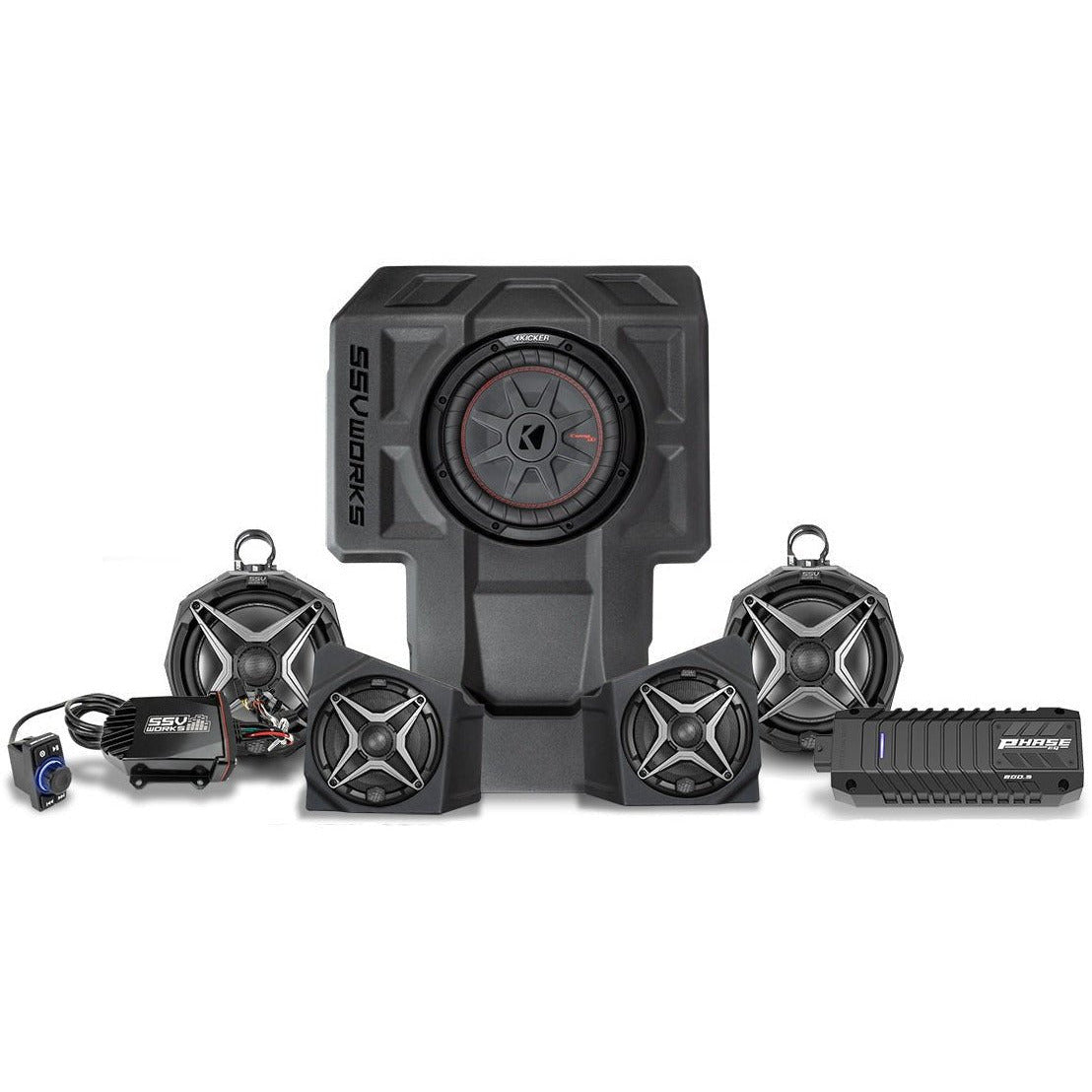 Photo of Kawasaki KRX Phase X 5-Speaker Audio System by SSV Works - Premium Audio for UTVs / Side by Sides