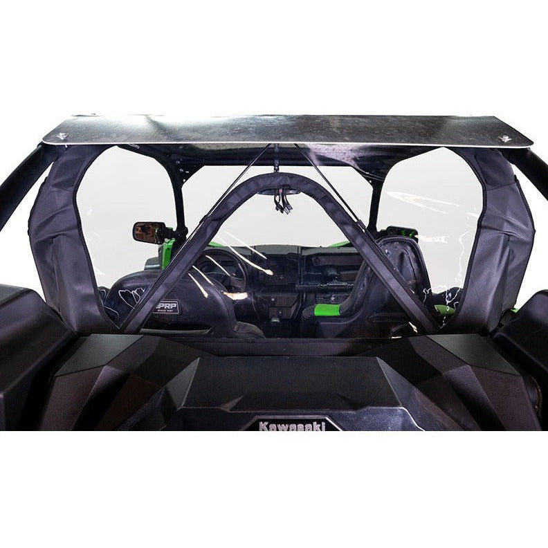Photo of Kawasaki KRX Soft Rear Windshield by Seizmik - Premium Windshields for UTVs / Side by Sides