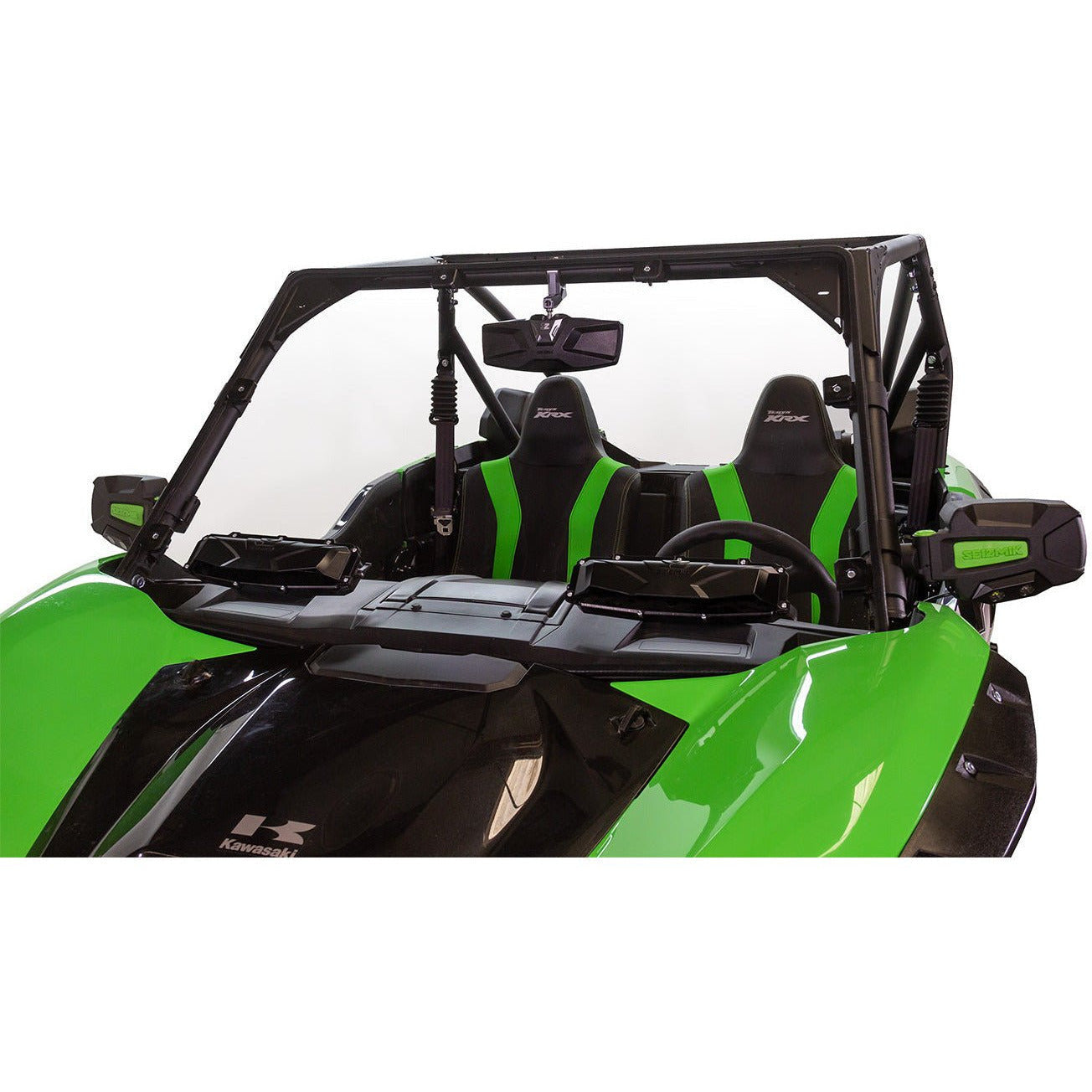 Photo of Kawasaki KRX Versa-Vent Polycarbonate Front Windshield by Seizmik - Premium Windshields for UTVs / Side by Sides
