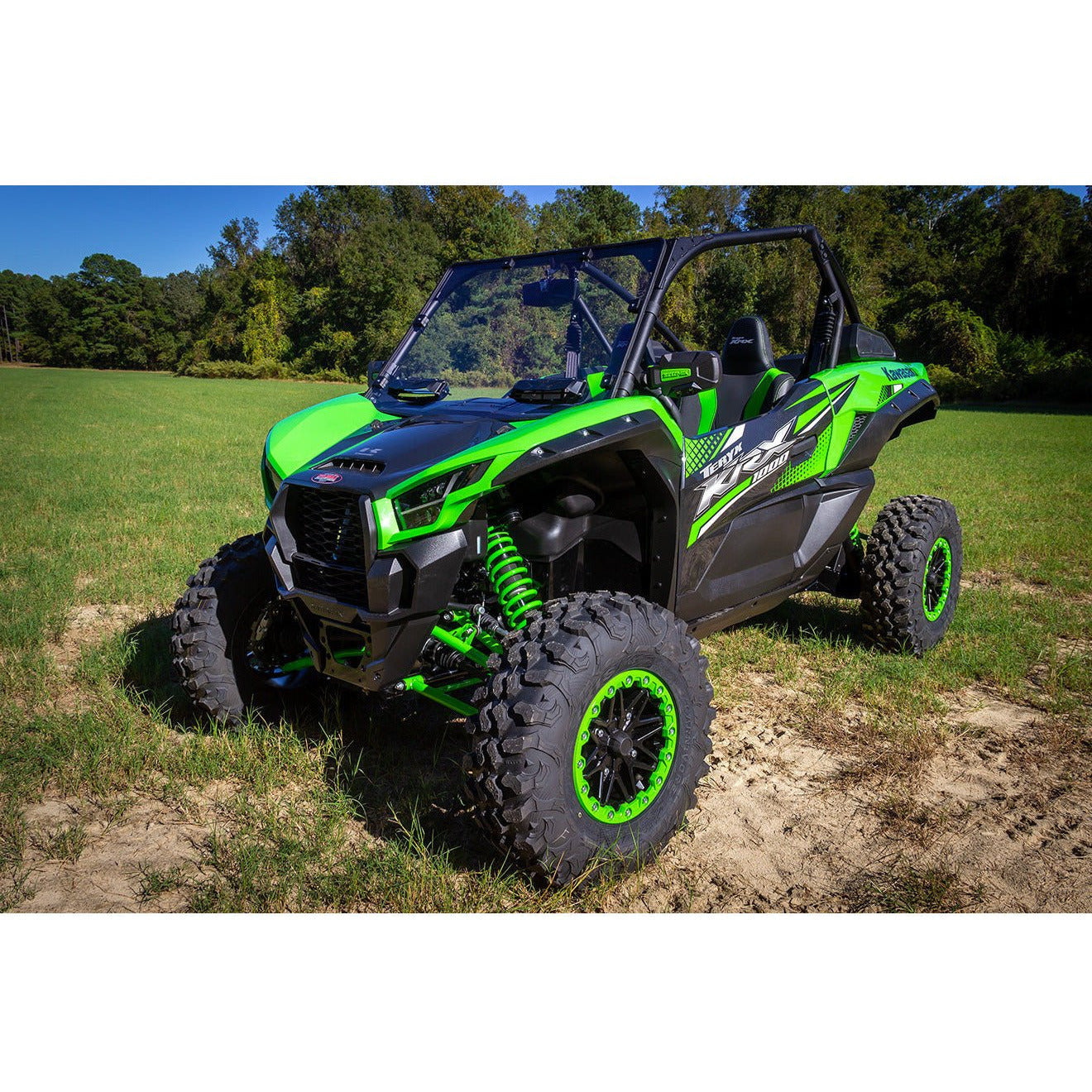 Photo of Kawasaki KRX Versa-Vent Polycarbonate Front Windshield by Seizmik - Premium Windshields for UTVs / Side by Sides