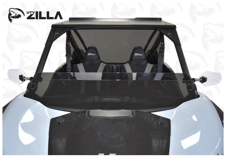 Photo of Kawasaki KRX 1000 Tinted Half Polycarbonate Windshield (2019+) by UTVZILLA - Premium Windshields for UTVs / Side by Sides