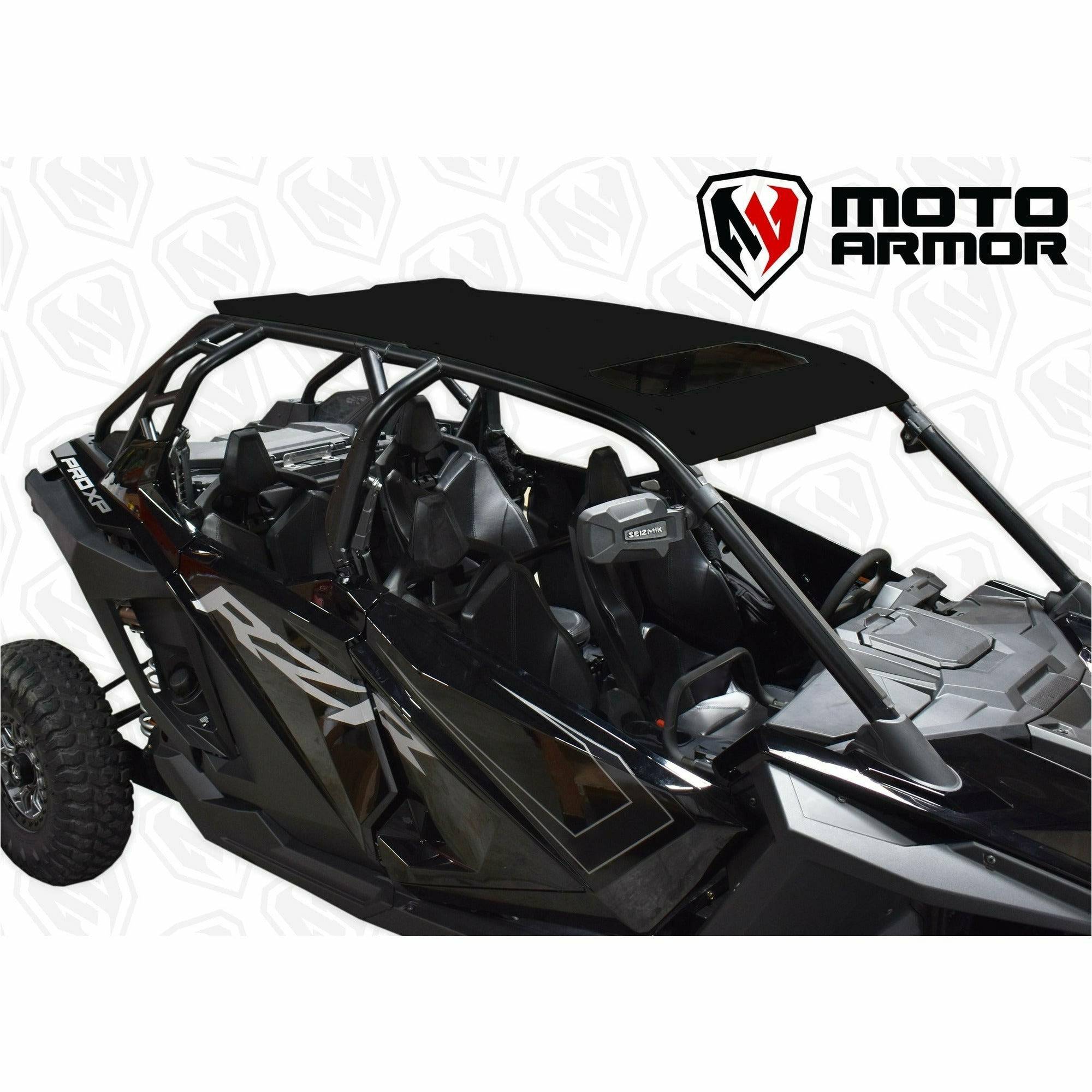Photo of Polaris RZR Pro XP 4 / Turbo R 4 Aluminum Roof with Sunroof by Moto Armor - Premium Roofs for UTVs / Side by Sides