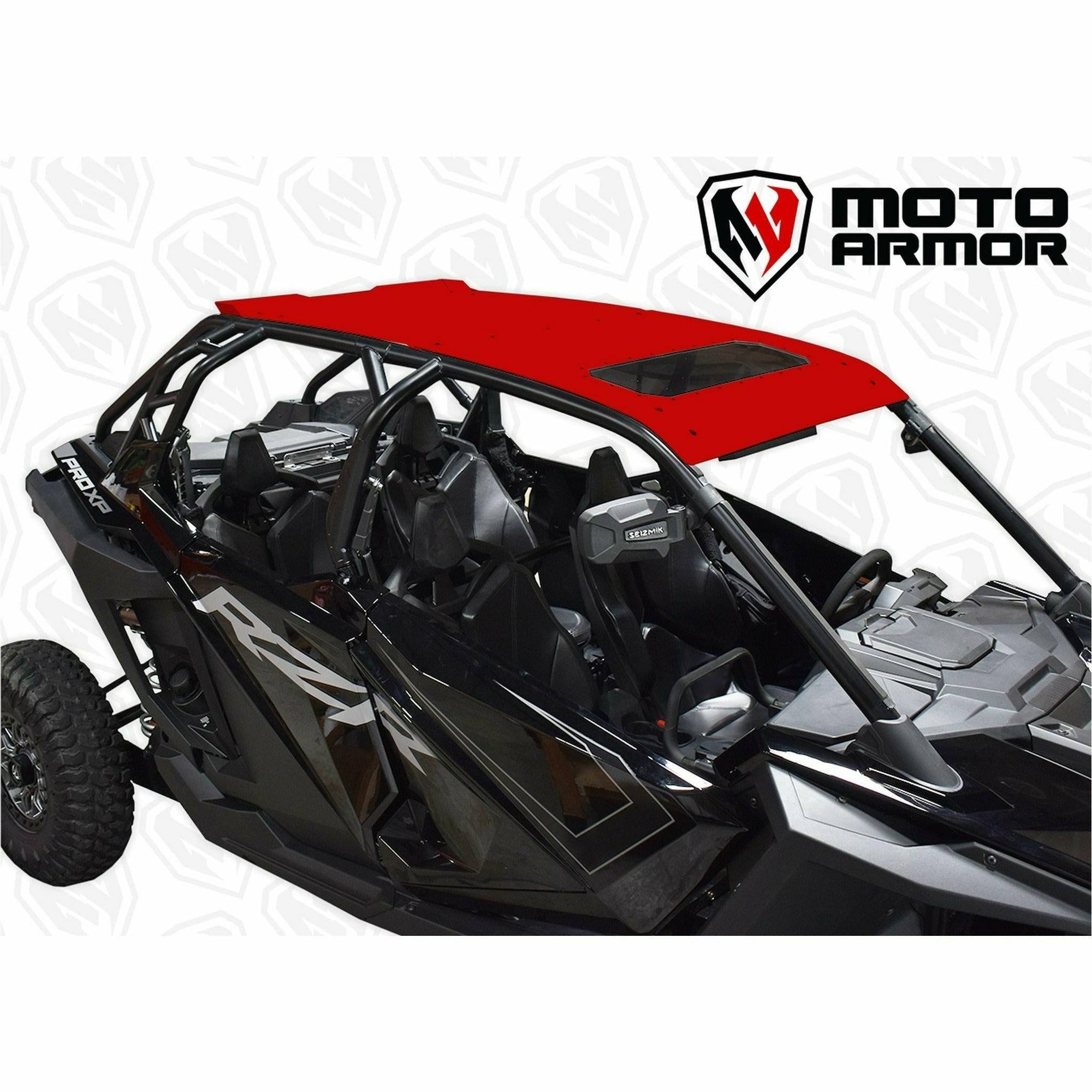 Photo of Polaris RZR Pro XP 4 / Turbo R 4 Aluminum Roof with Sunroof by Moto Armor - Premium Roofs for UTVs / Side by Sides