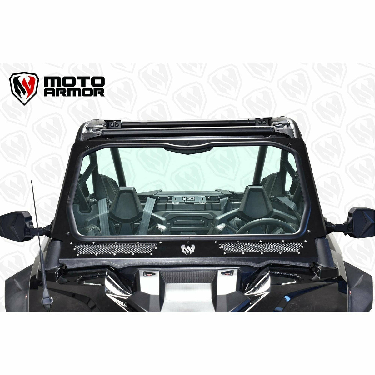Photo of Moto Armor Polaris RZR Pro XP / Turbo R Dual Vented Glass Windshield by Moto Armor - Premium Windshields for UTVs / Side by Sides