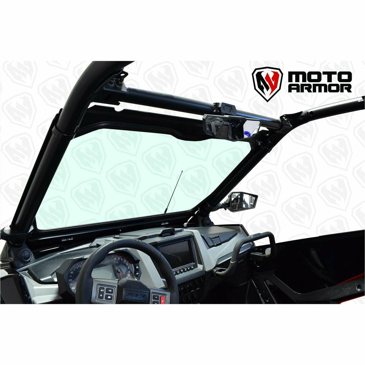 Photo of Moto Armor Polaris RZR Pro XP / Turbo R Dual Vented Glass Windshield by Moto Armor - Premium Windshields for UTVs / Side by Sides