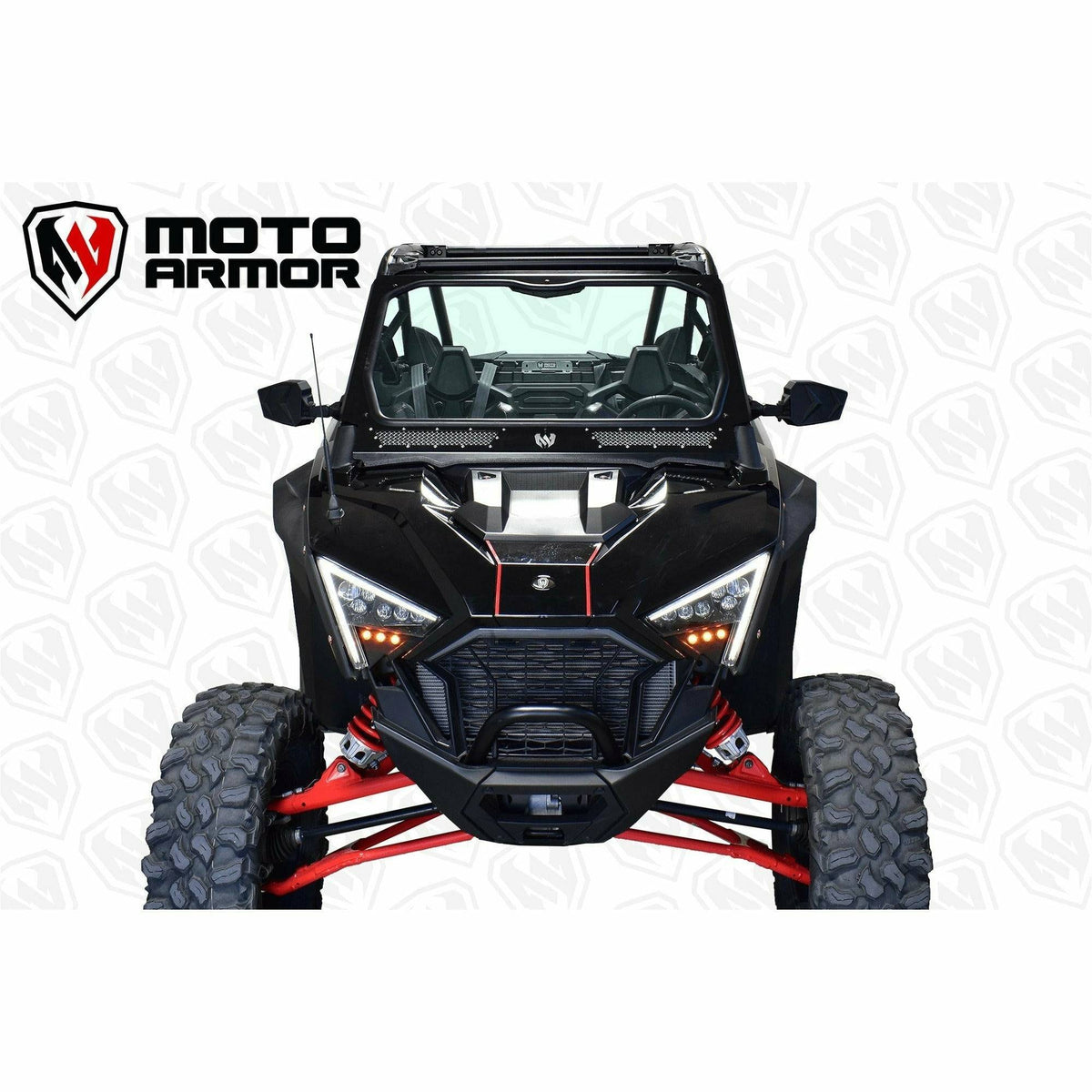 Photo of Moto Armor Polaris RZR Pro XP / Turbo R Dual Vented Glass Windshield by Moto Armor - Premium Windshields for UTVs / Side by Sides
