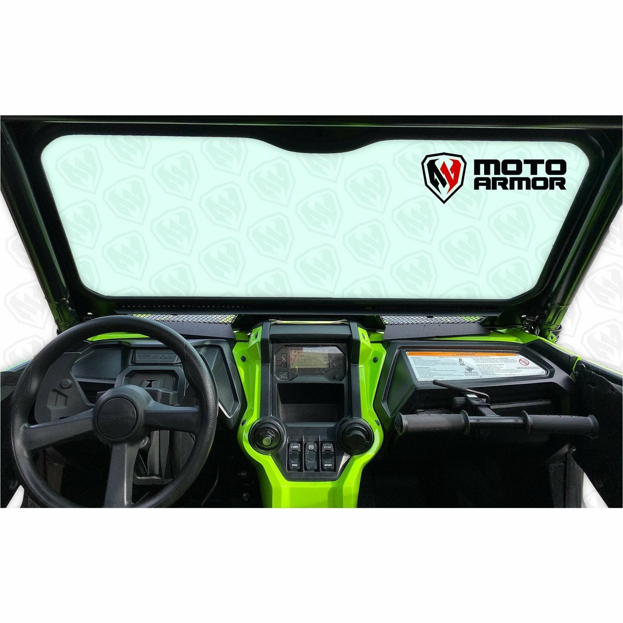 Photo of Honda Talon Vented Glass Windshield by Moto Armor - Premium Windshields for UTVs / Side by Sides
