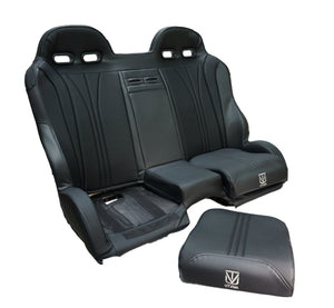 RZR 1000/900 Front and Rear Bench Seat W Harnesses (over the console)