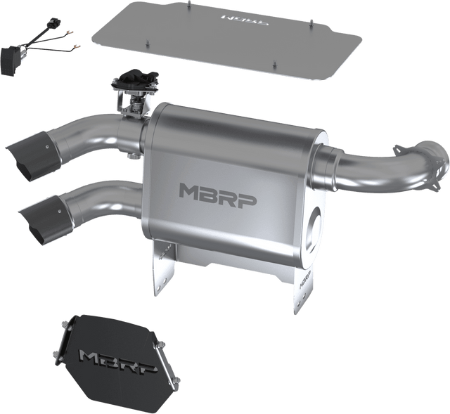Dual-Out Active Exhaust 2017-2022 Can-Am Maverick X3 Turbo/Turbo R/Turbo RR - R1 Industries