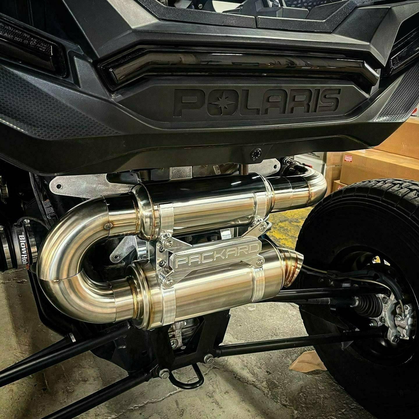 Photo of Polaris RZR Turbo 3" Slip On Exhaust by Packard Performance - Premium Exhaust Systems & Components for UTVs / Side by Sides