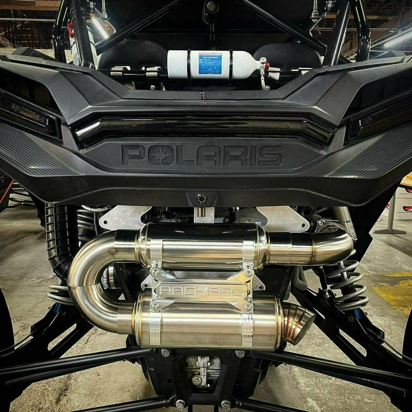 Photo of Polaris RZR Turbo 3" Slip On Exhaust by Packard Performance - Premium Exhaust Systems & Components for UTVs / Side by Sides
