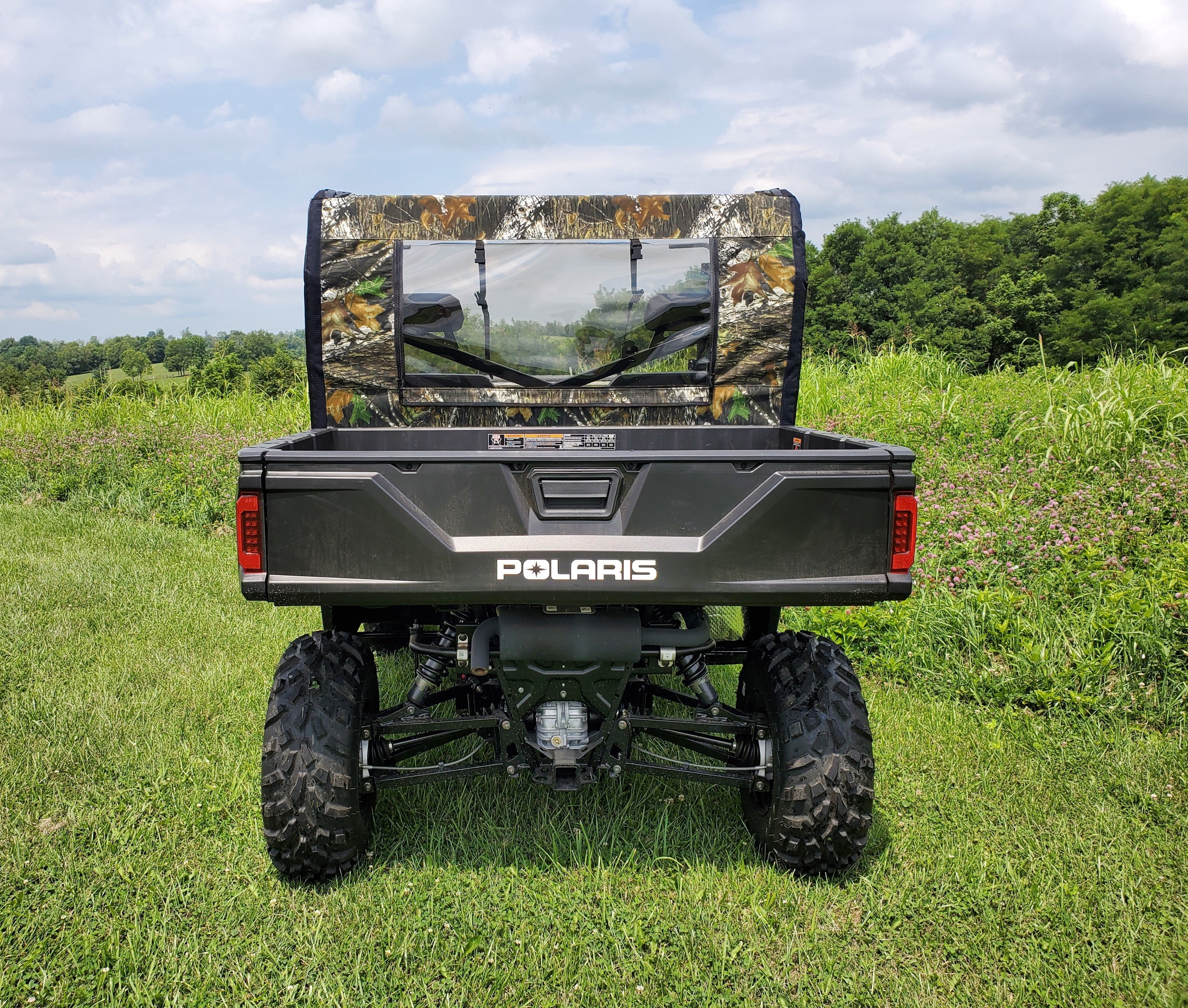 Photo of Polaris Full-Size Ranger 2-Seater 500/700/800 - Soft Back Panel by 3 Star UTV - Premium Windshields for UTVs / Side by Sides