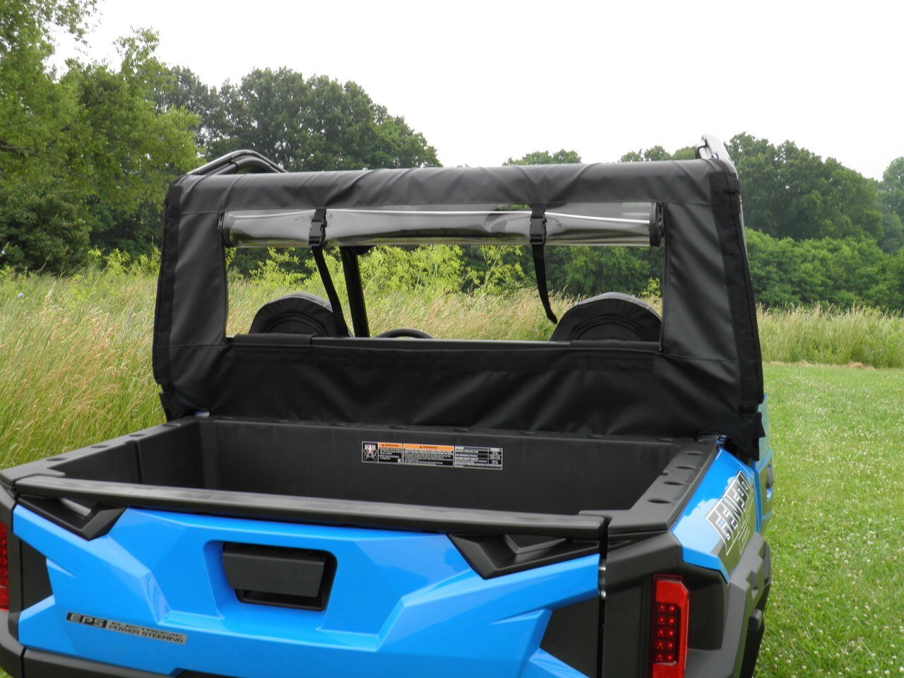 Photo of Polaris General - Soft Back Panel by 3 Star UTV - Premium Windshields for UTVs / Side by Sides