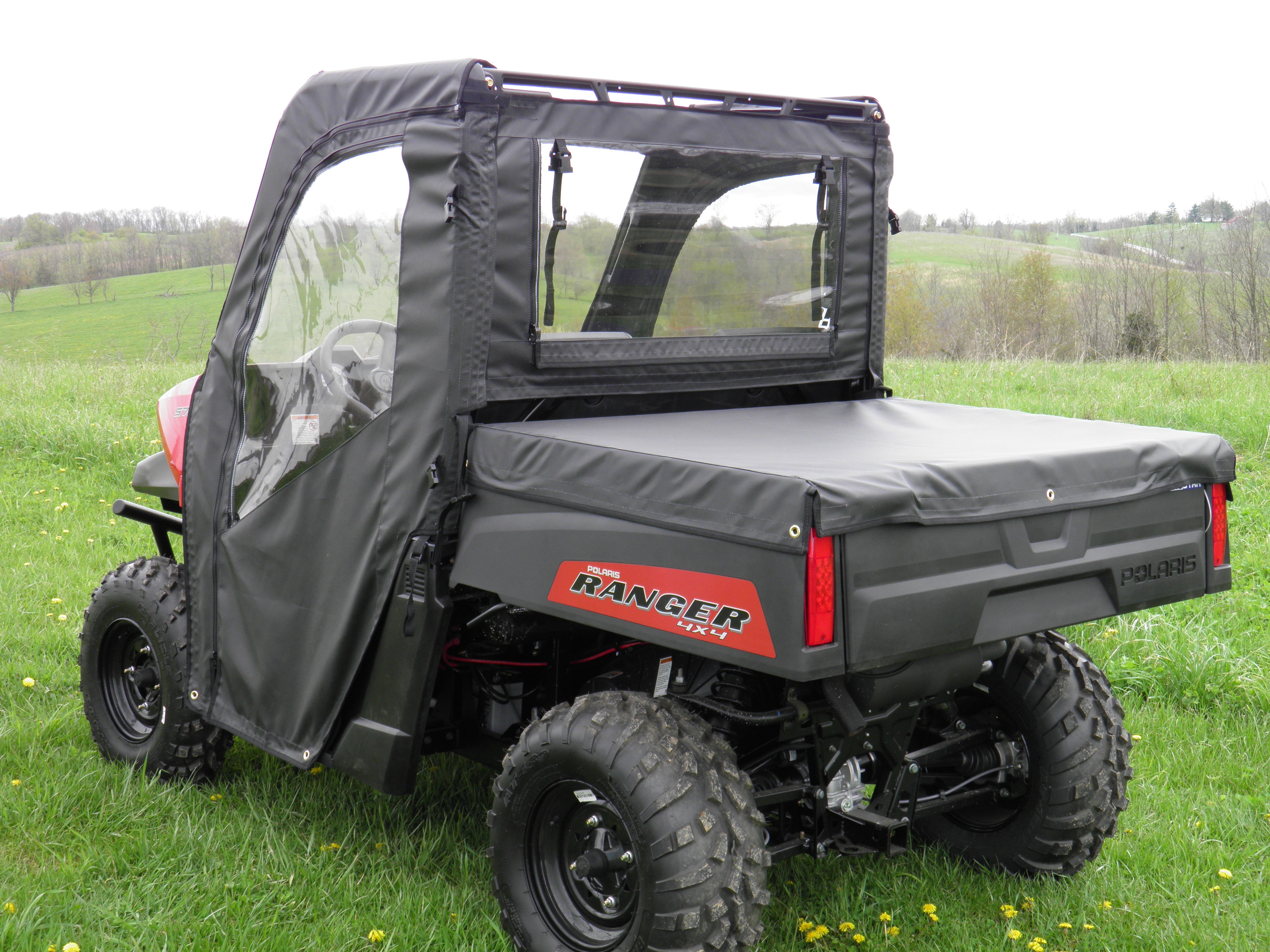 Photo of Polaris Mid-Size 570 Ranger 2-Seater - Door/Rear Window Combo by 3 Star UTV - Premium Cab Enclosures for UTVs / Side by Sides