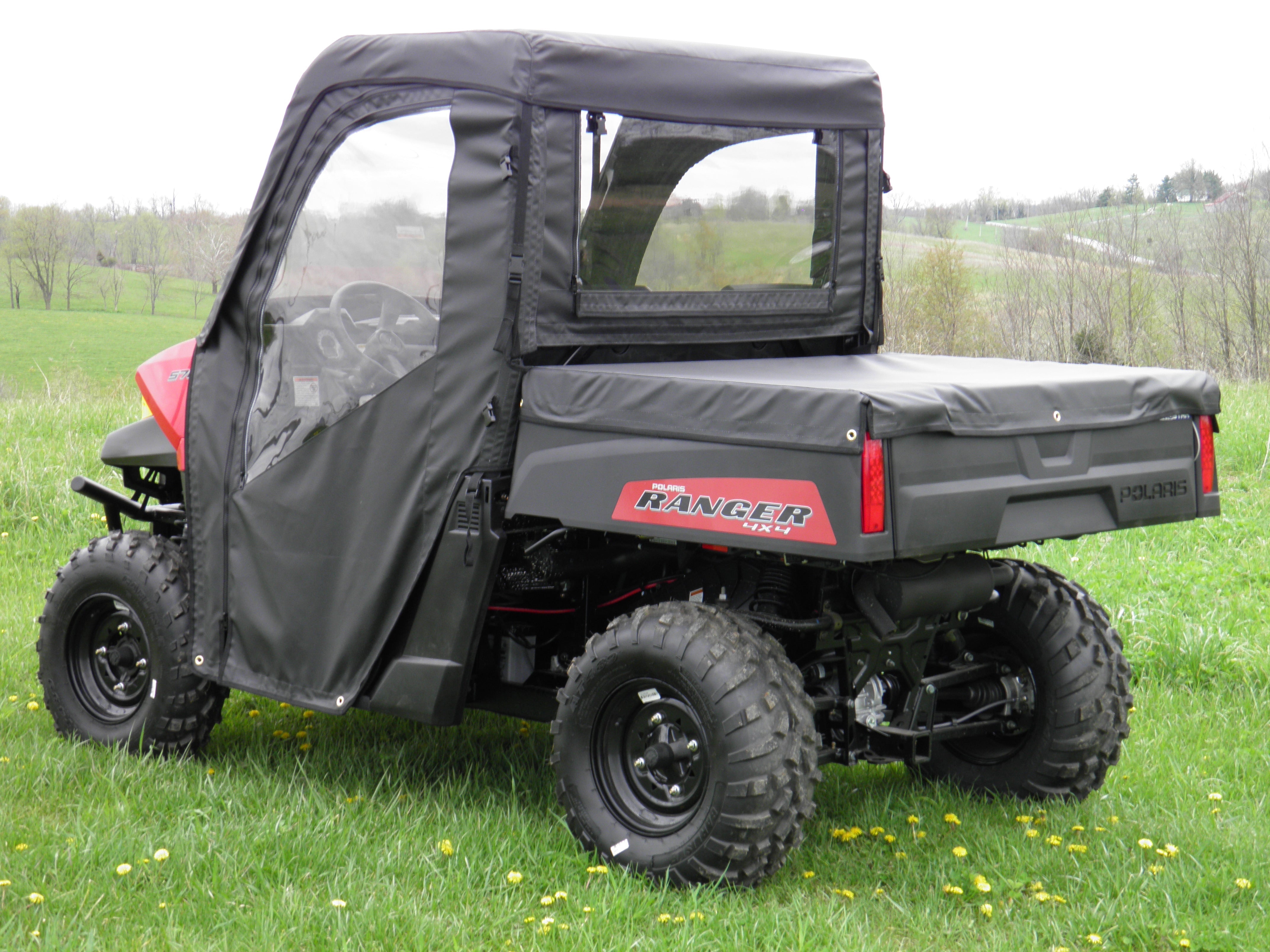 Photo of Polaris Mid-Size 570 Ranger 2-Seater - Full Cab Enclosure with Vinyl Windshield by 3 Star UTV - Premium Cab Enclosures for UTVs / Side by Sides