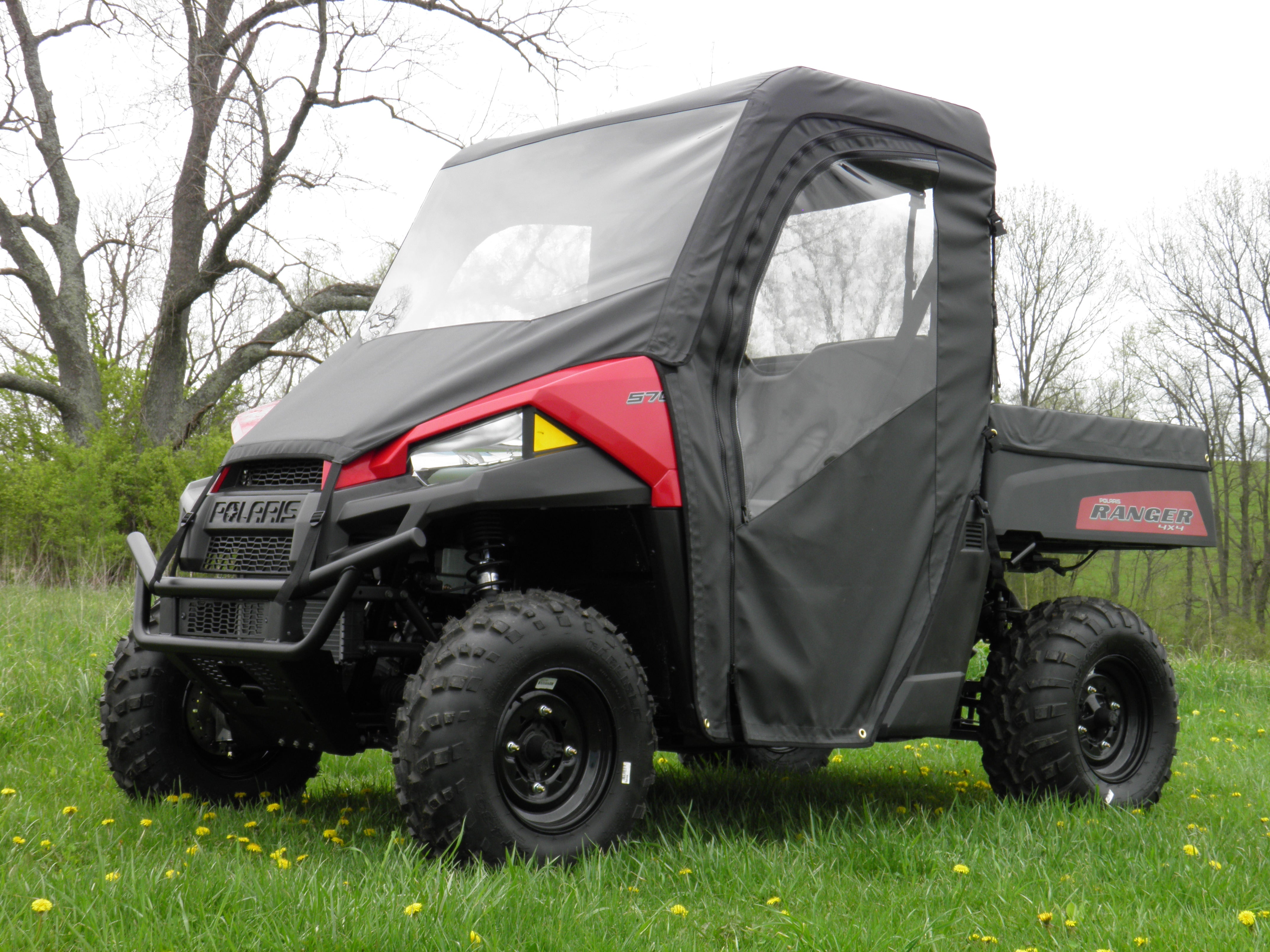 Photo of Polaris Mid-Size 570 Ranger 2-Seater - Full Cab Enclosure with Vinyl Windshield by 3 Star UTV - Premium Cab Enclosures for UTVs / Side by Sides