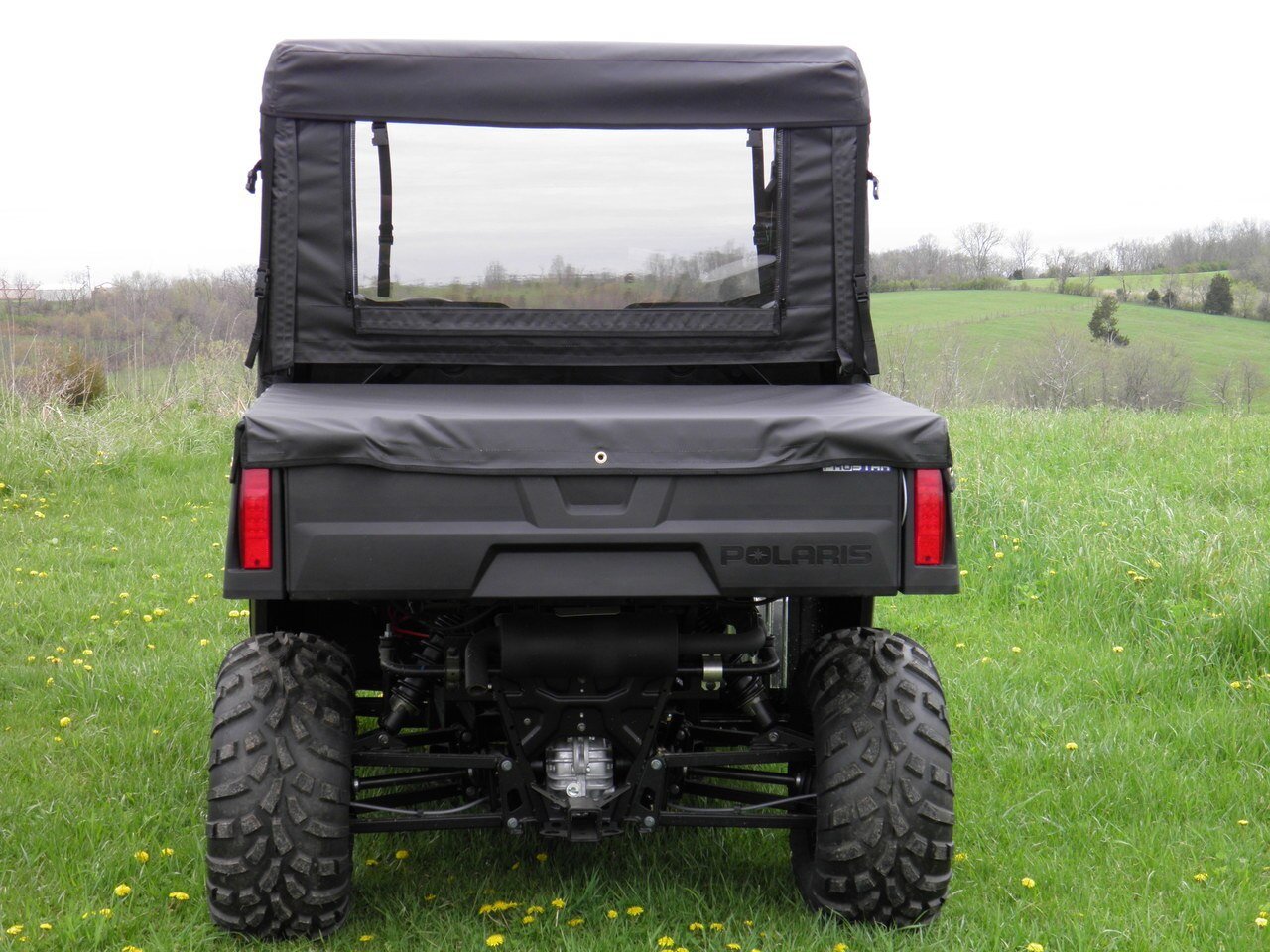 Photo of Polaris Mid-Size 570 Ranger 2-Seater - Soft Back Panel by 3 Star UTV - Premium Windshields for UTVs / Side by Sides