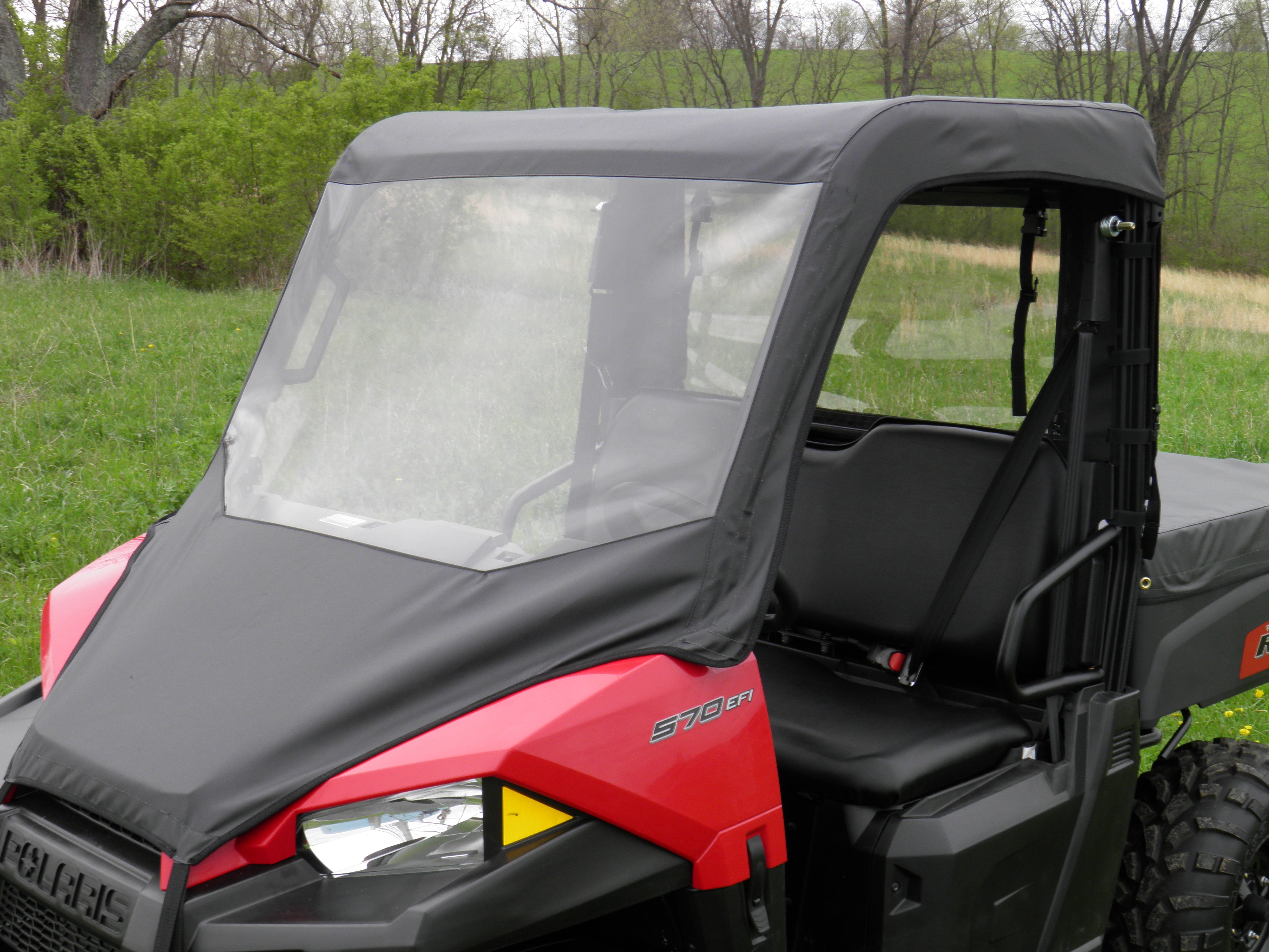 Photo of Polaris Mid-Size 570 Ranger 2-Seater - Vinyl Windshield/Top/Rear Combo by 3 Star UTV - Premium Cab Enclosures for UTVs / Side by Sides