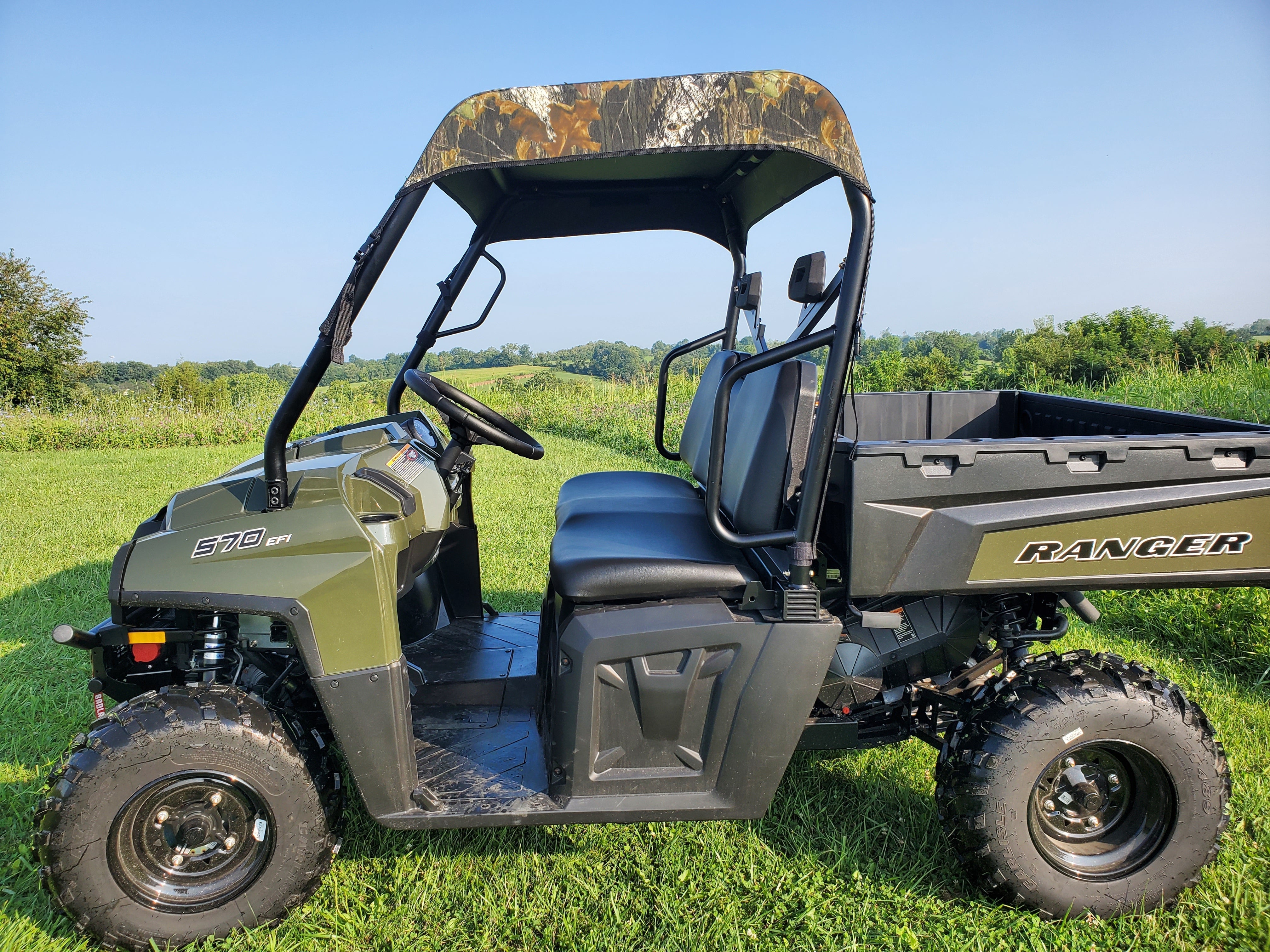 Photo of Polaris Ranger Full-Size 570 3-Passenger - Soft Top by 3 Star UTV - Premium Windshields for UTVs / Side by Sides