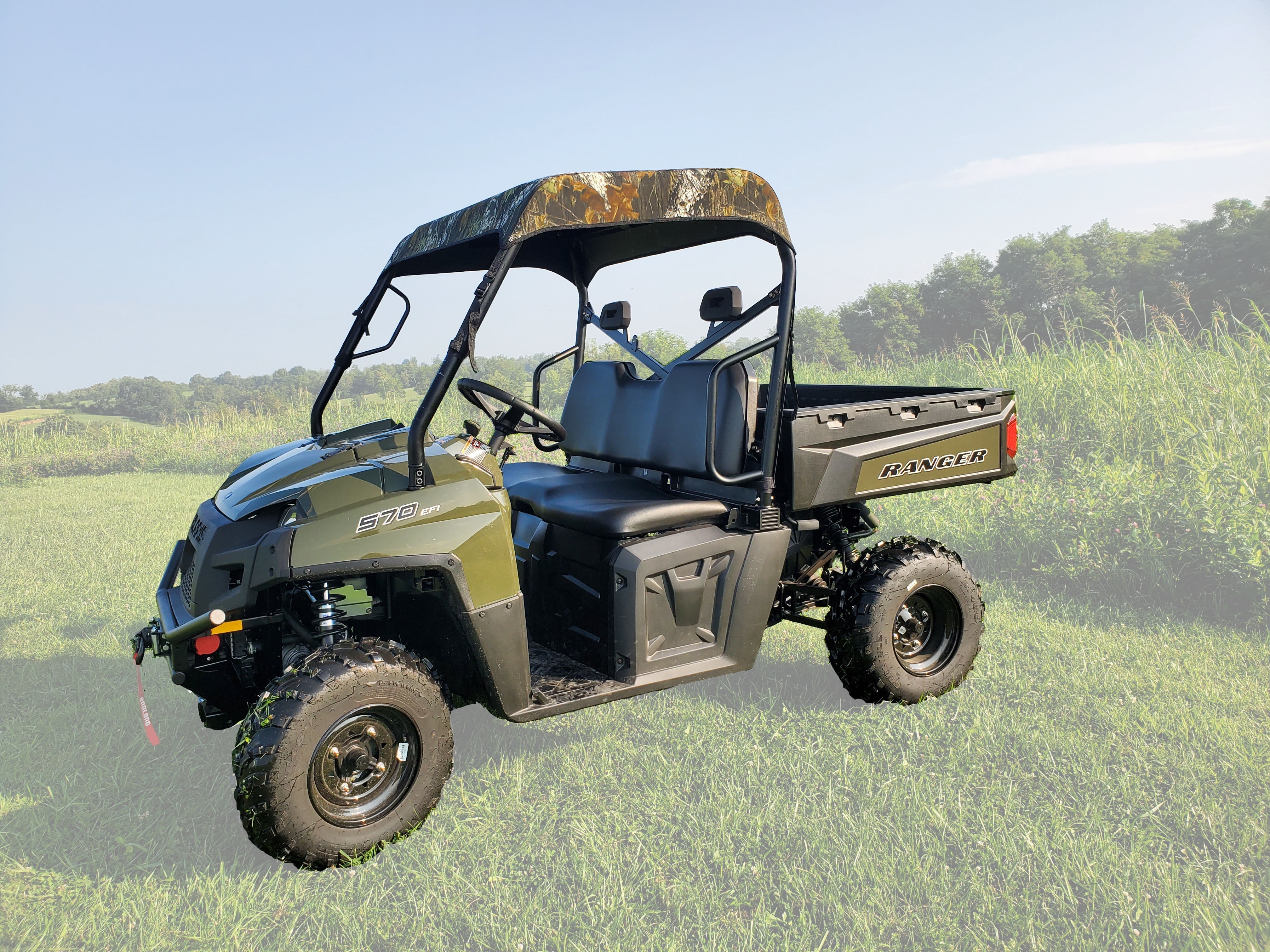 Photo of Polaris Ranger Full-Size 570 3-Passenger - Soft Top by 3 Star UTV - Premium Windshields for UTVs / Side by Sides