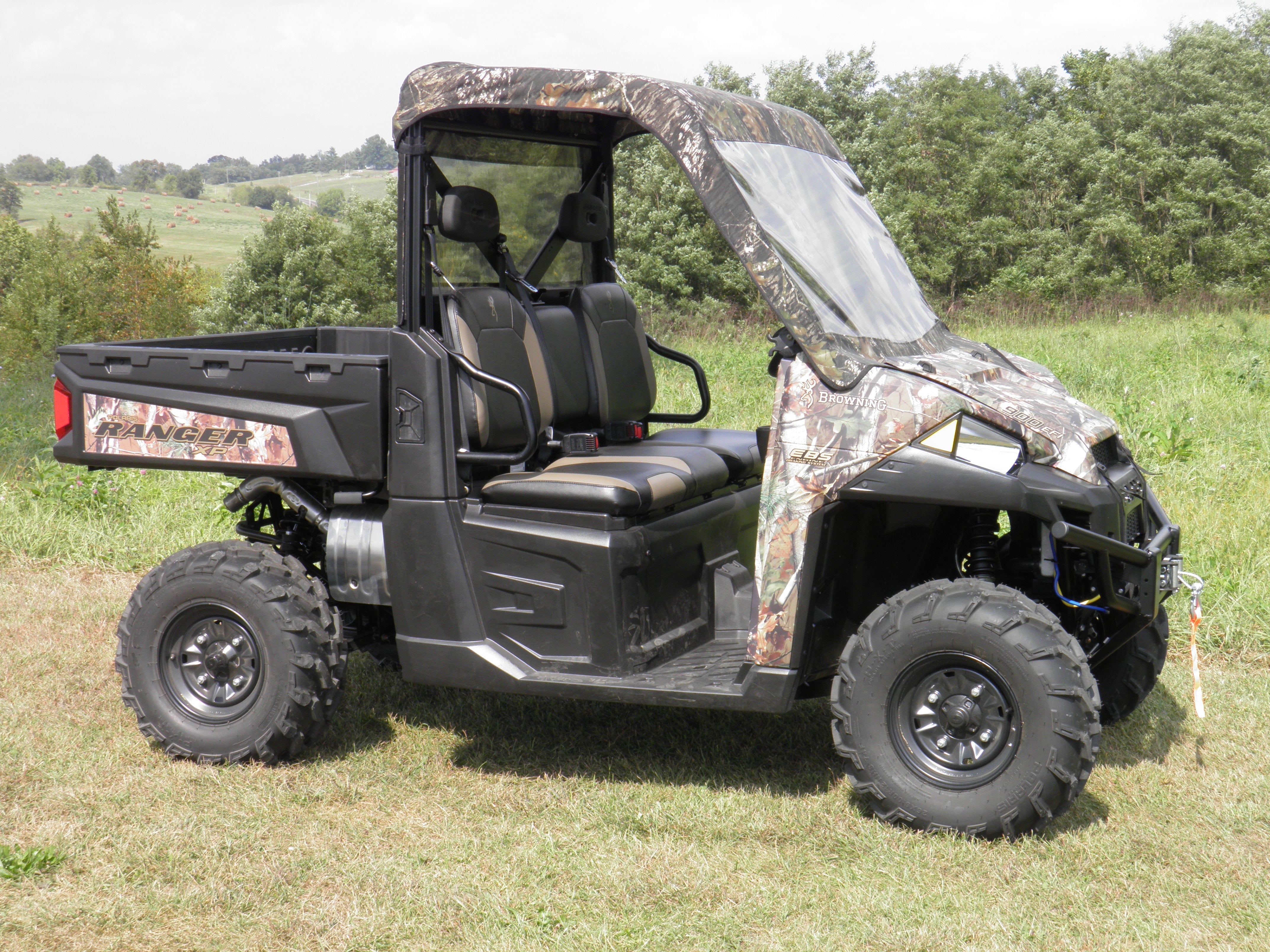 Photo of Polaris Ranger 900/1000 - Vinyl Windshield/Top/Rear Combo by 3 Star UTV - Premium Cab Enclosures for UTVs / Side by Sides