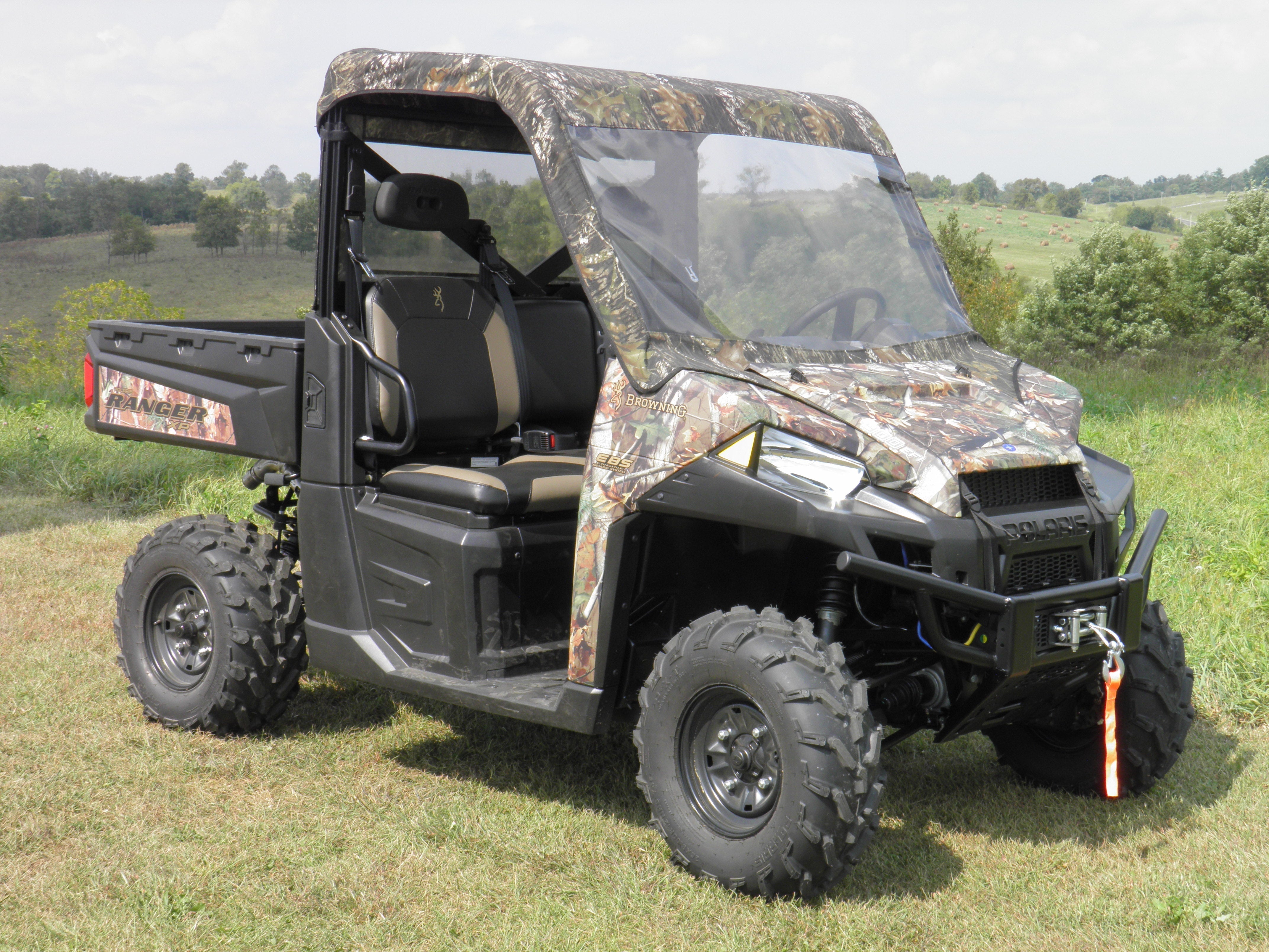 Photo of Polaris Ranger 900/1000 - Vinyl Windshield/Top/Rear Combo by 3 Star UTV - Premium Cab Enclosures for UTVs / Side by Sides