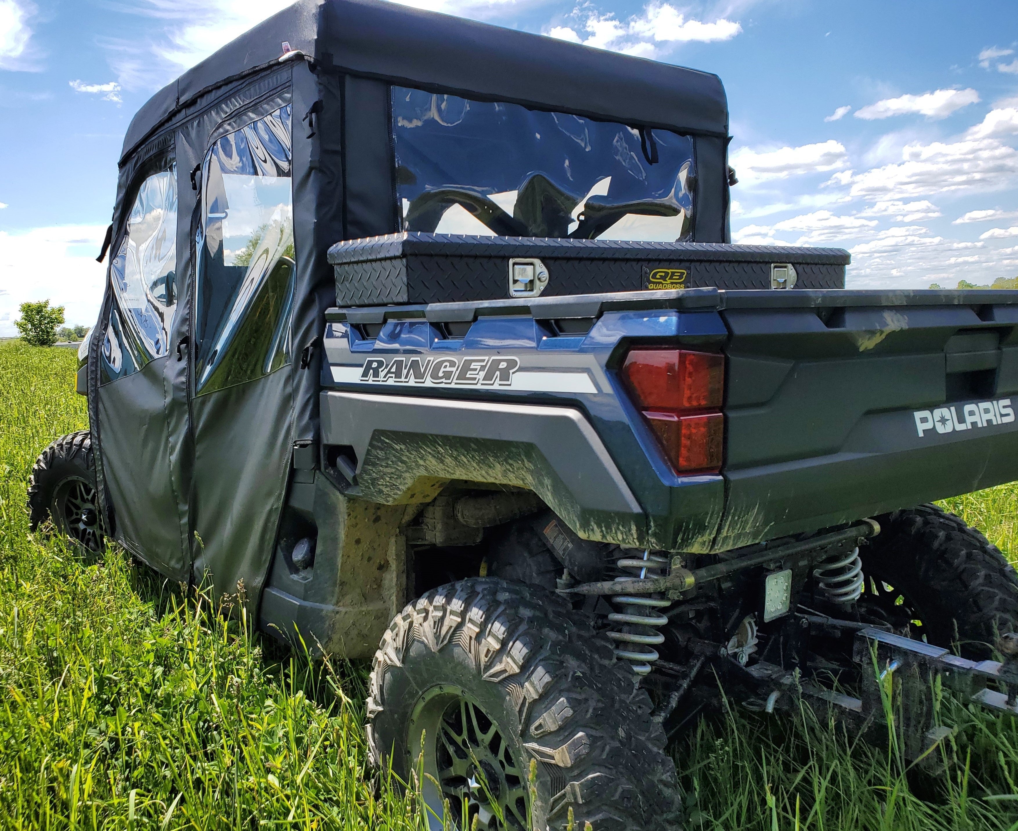 Photo of Polaris Ranger Crew 1000 - Soft Back Panel by 3 Star UTV - Premium Windshields for UTVs / Side by Sides