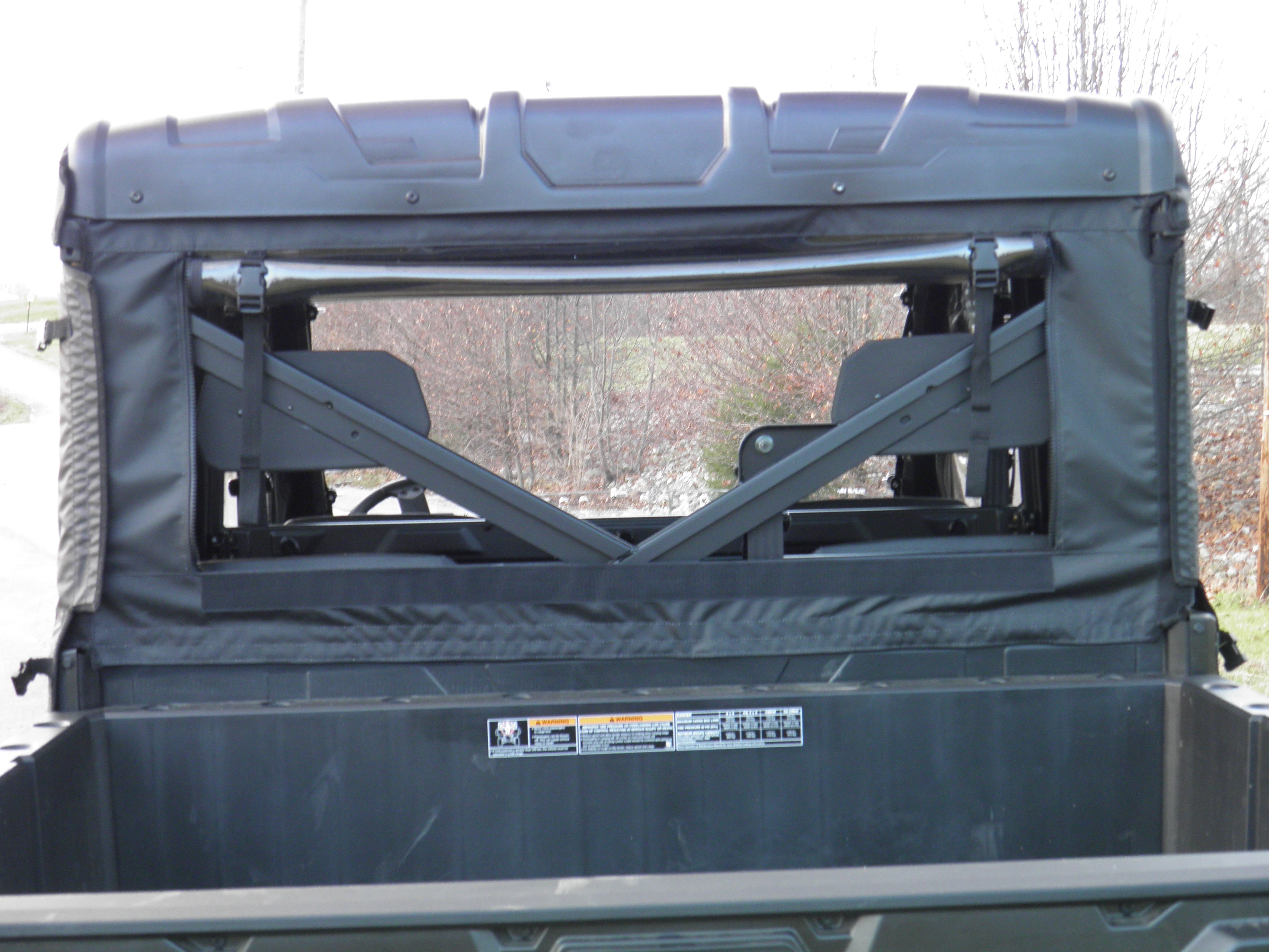 Photo of Polaris Ranger Crew 1000 - Soft Back Panel by 3 Star UTV - Premium Windshields for UTVs / Side by Sides