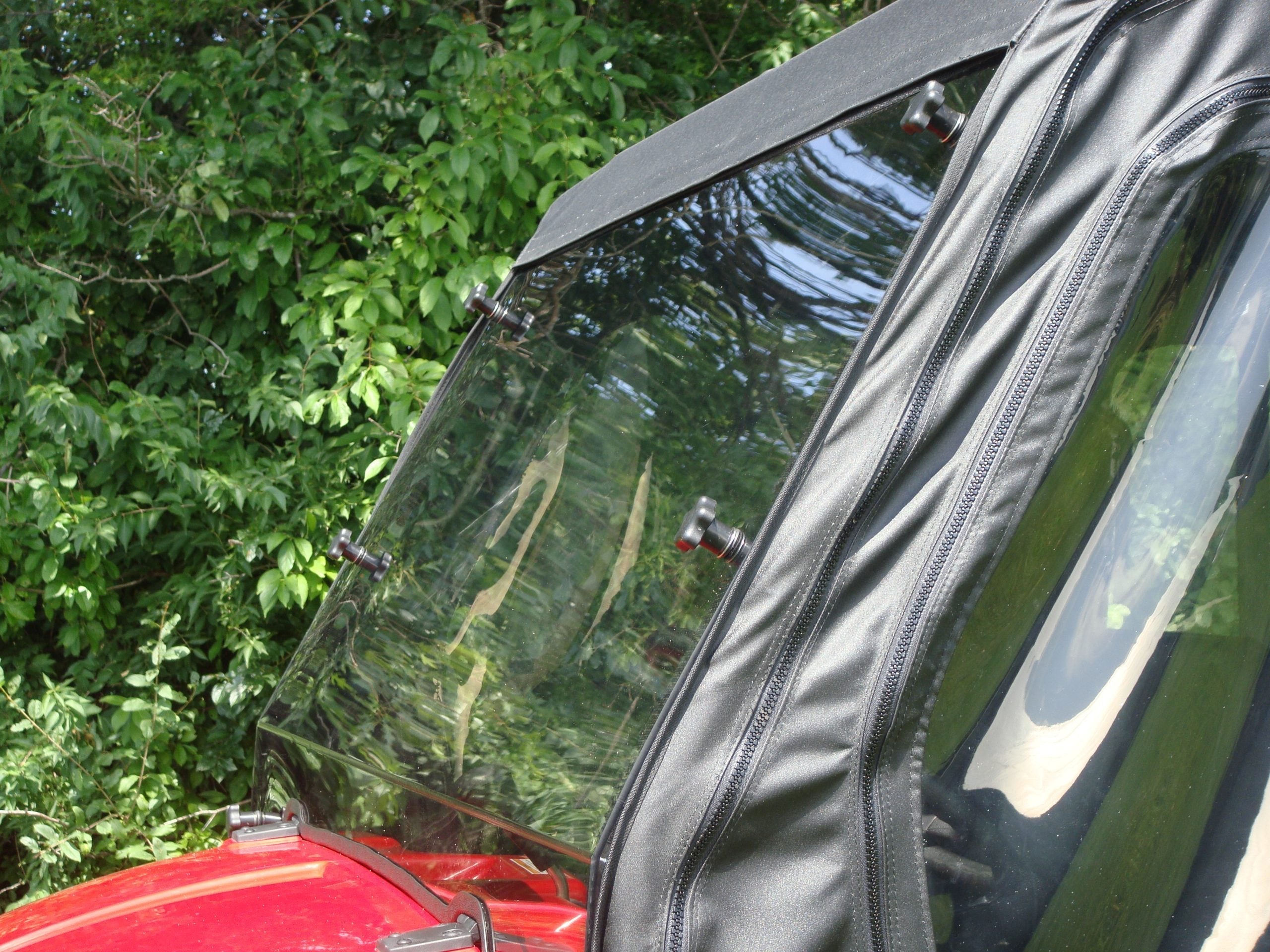 Photo of Polaris Ranger Crew 570 Mid Size - 4 Passenger - 1 Pc Scratch-Resistant Windshield by 3 Star UTV - Premium Windshields for UTVs / Side by Sides
