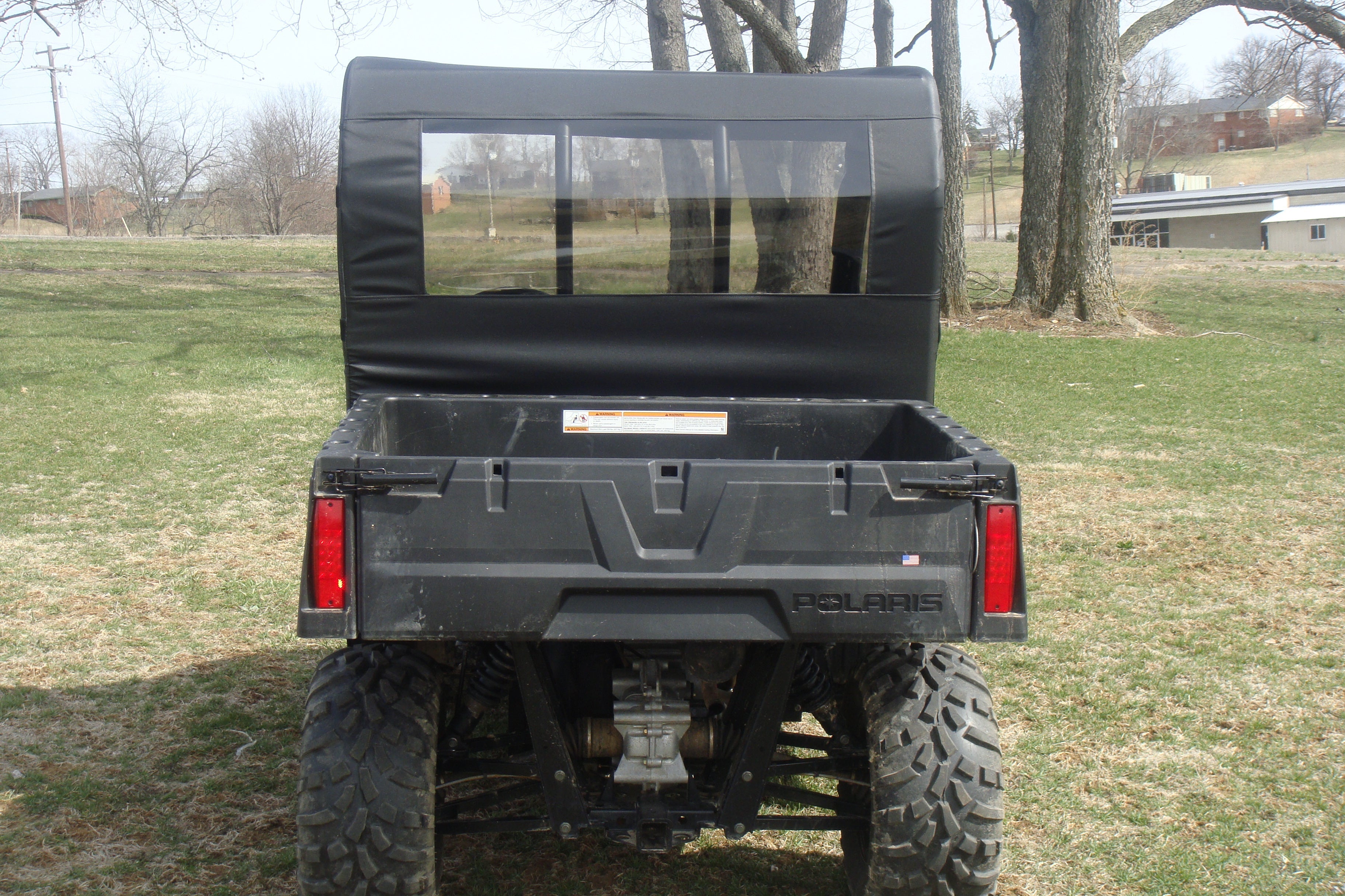 Photo of Polaris Ranger Crew 570 Mid Size - 4 Passenger - Soft Back Panel by 3 Star UTV - Premium Windshields for UTVs / Side by Sides