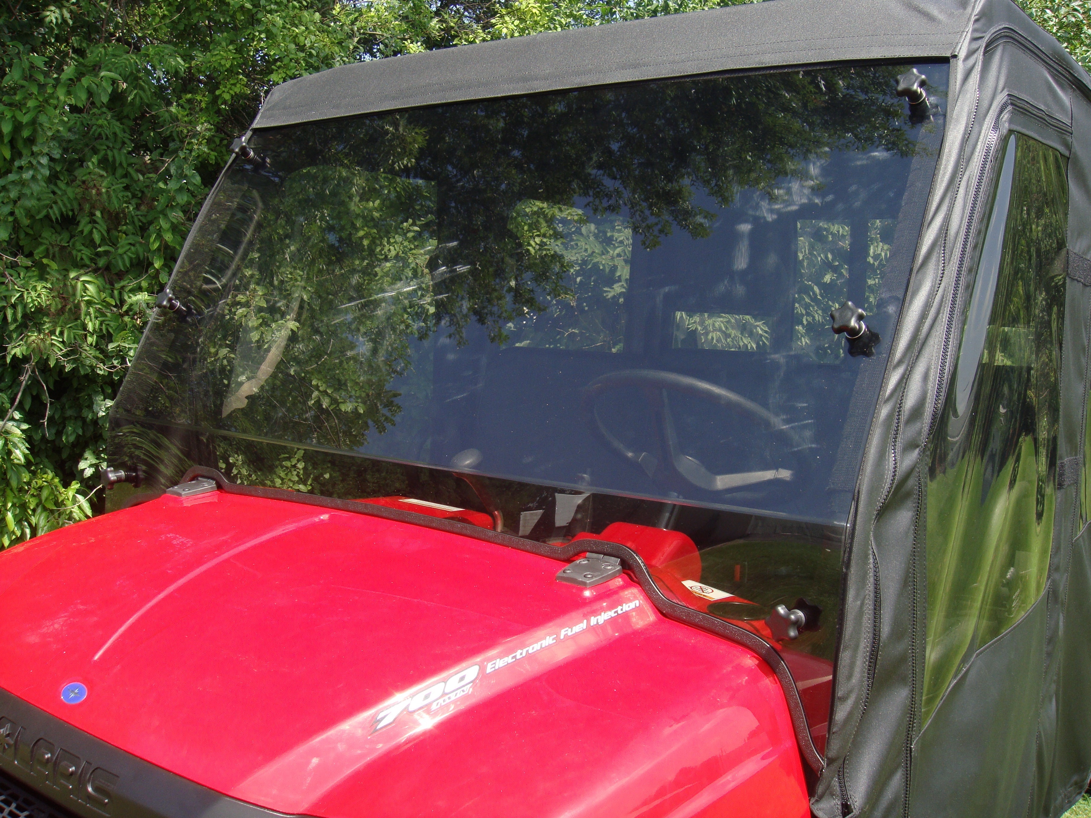 Photo of Polaris Ranger Crew 700 (2008-2009) - 2 Pc Windshield by 3 Star UTV - Premium Windshields for UTVs / Side by Sides
