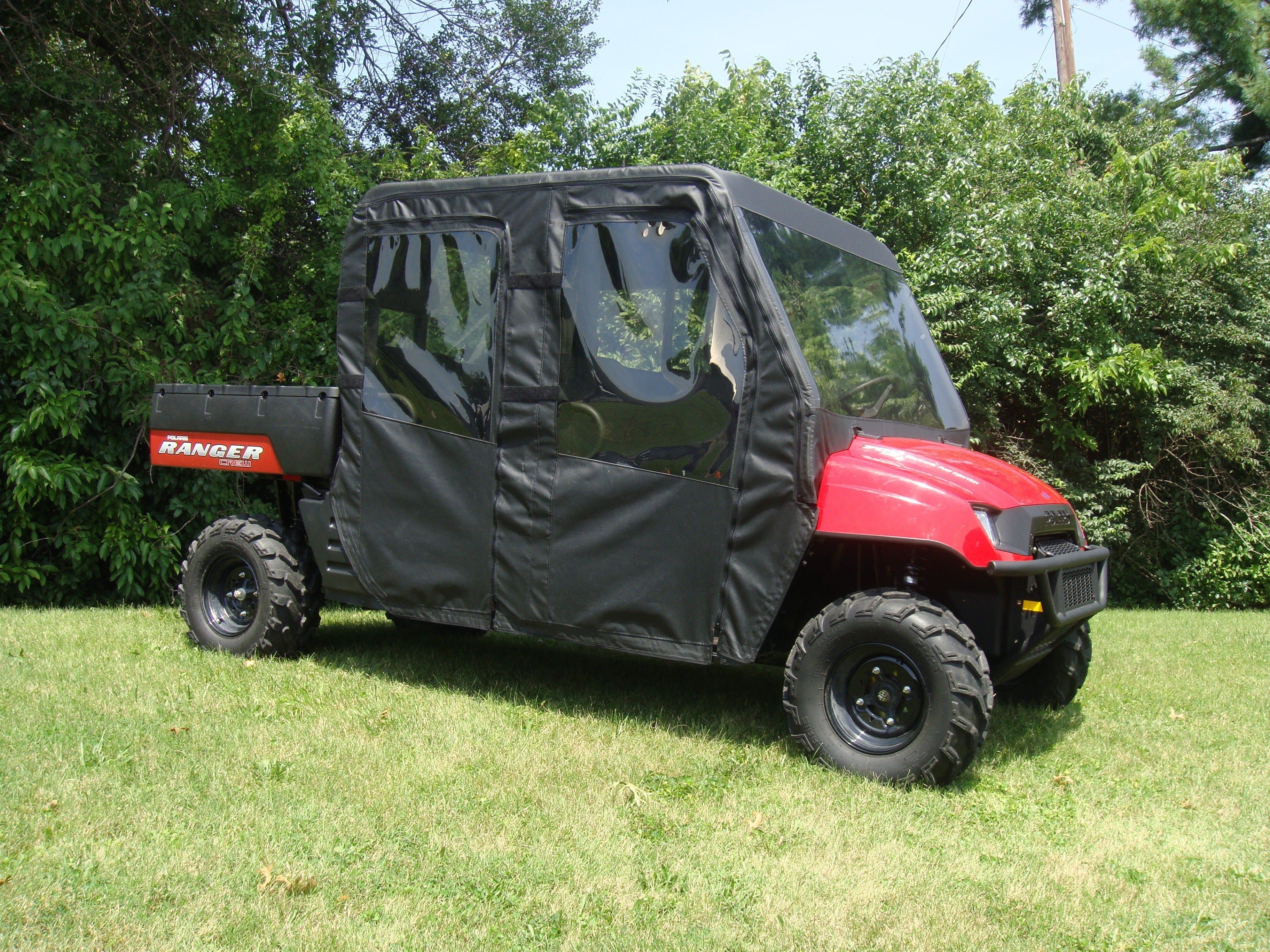 Photo of Polaris Ranger Crew 700 (2008-2009) - Full Cab Enclosure with Vinyl Windshield by 3 Star UTV - Premium Cab Enclosures for UTVs / Side by Sides
