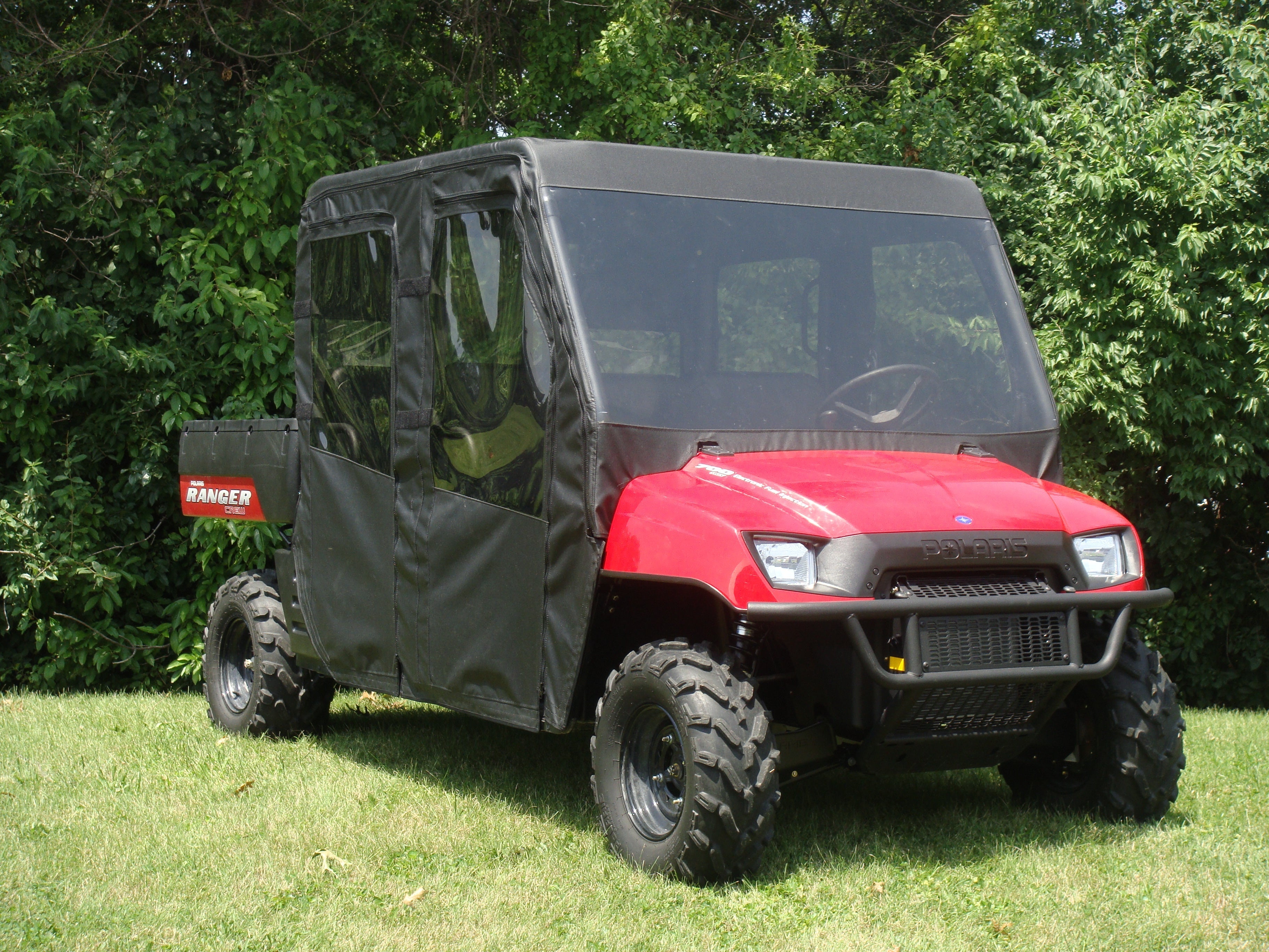 Photo of Polaris Ranger Crew 700 (2008-2009) - Full Cab Enclosure with Vinyl Windshield by 3 Star UTV - Premium Cab Enclosures for UTVs / Side by Sides