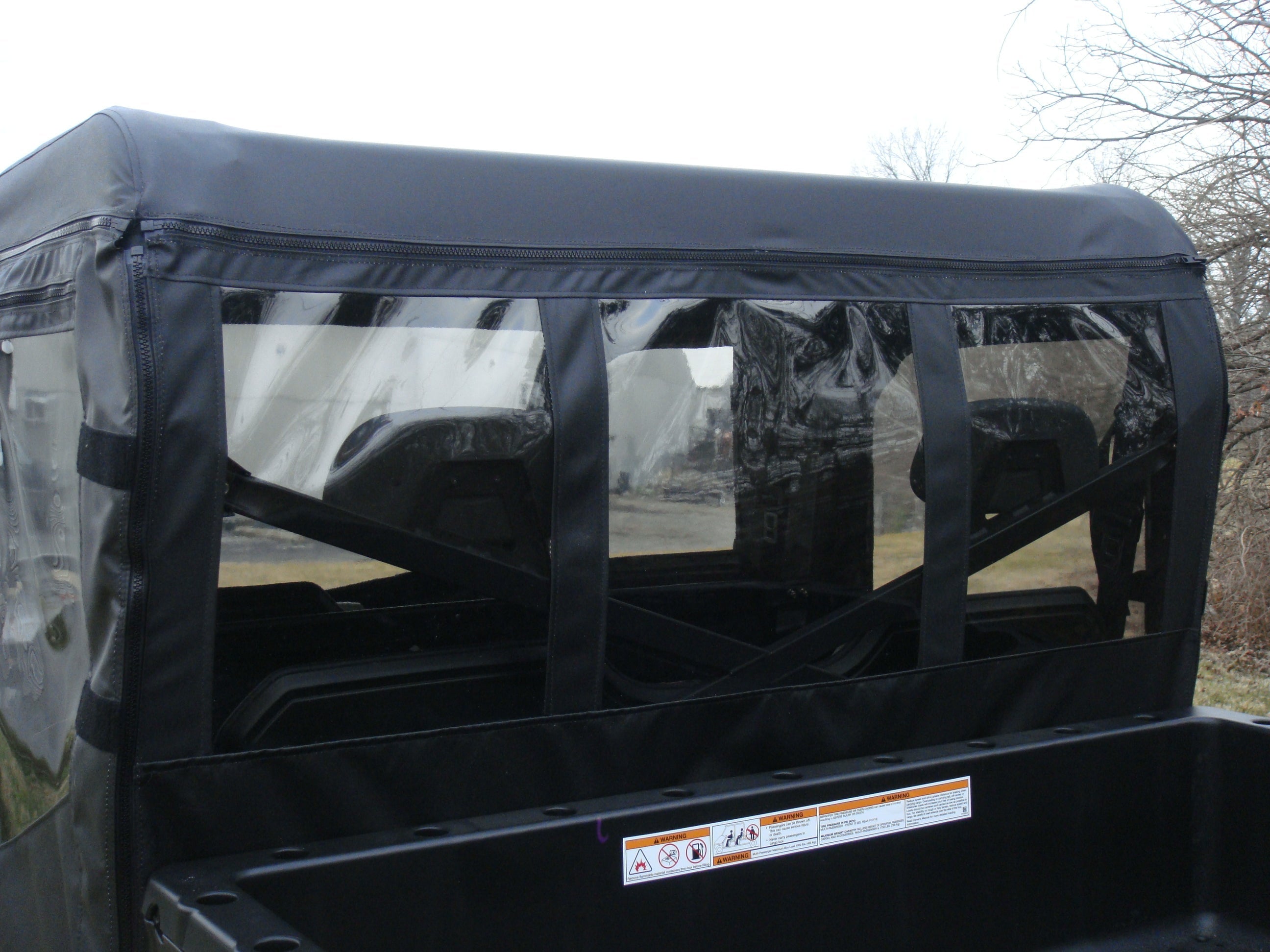 Photo of Polaris Ranger Crew 700 (2008-2009) - Soft Back Panel by 3 Star UTV - Premium Windshields for UTVs / Side by Sides