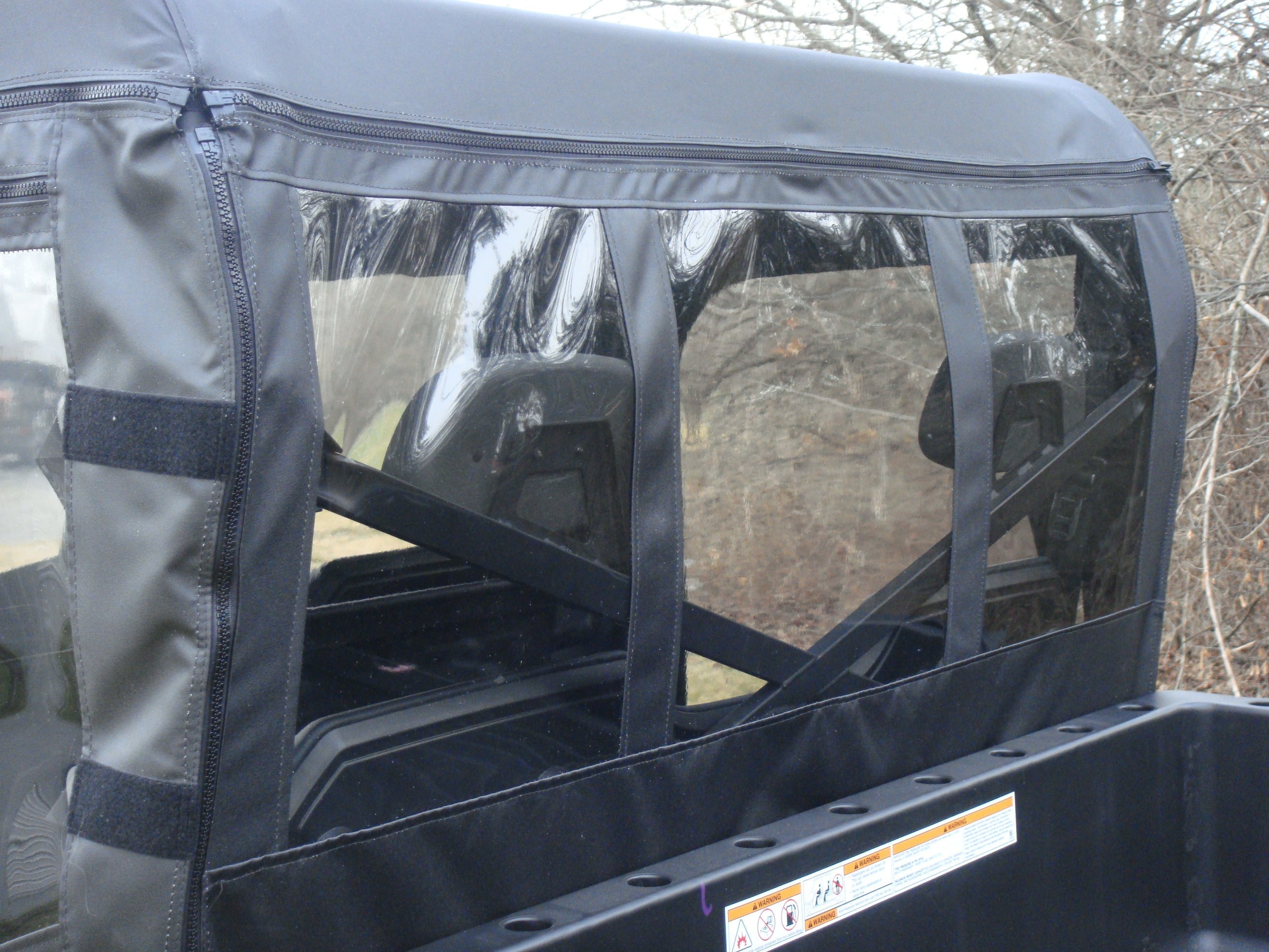 Photo of Polaris Ranger Crew 700 (2008-2009) - Soft Back Panel by 3 Star UTV - Premium Windshields for UTVs / Side by Sides