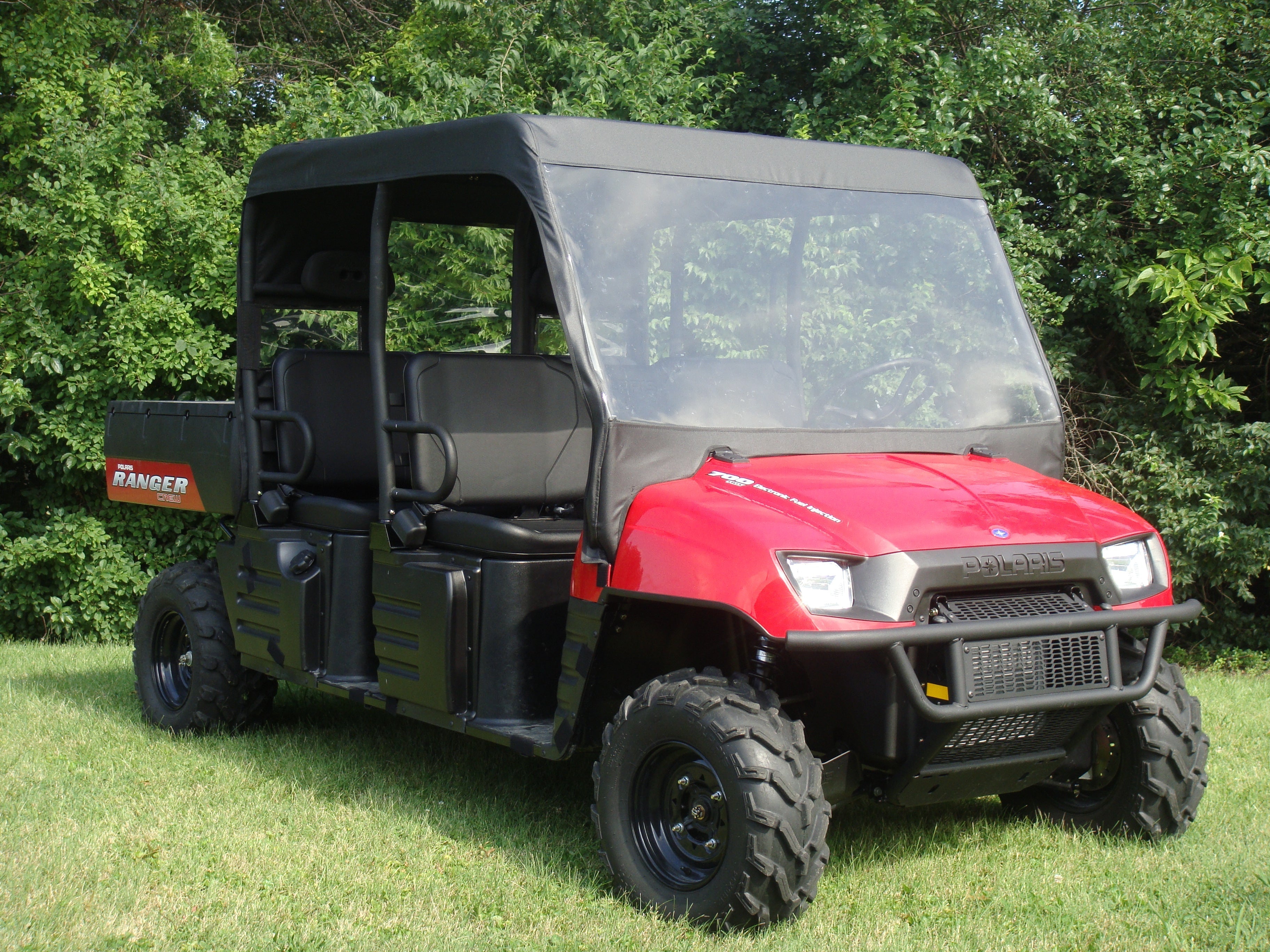 Photo of Polaris Ranger Crew 700 (2008-2009) - Vinyl Windshield/Top/Rear Combo by 3 Star UTV - Premium Windshields for UTVs / Side by Sides