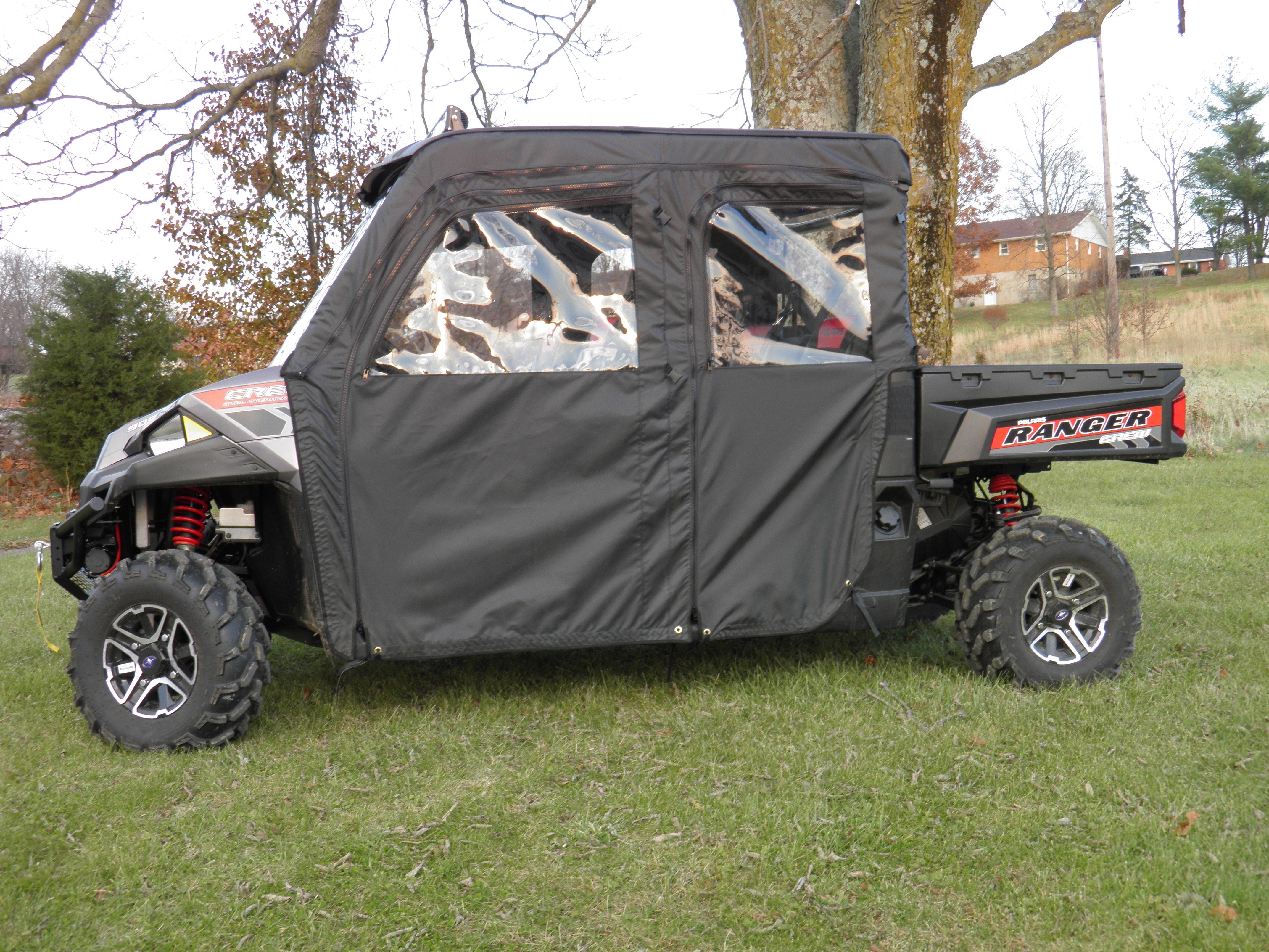 Photo of Polaris Ranger Crew 900 - Door/Rear Window Combo by 3 Star UTV - Premium Windshields for UTVs / Side by Sides