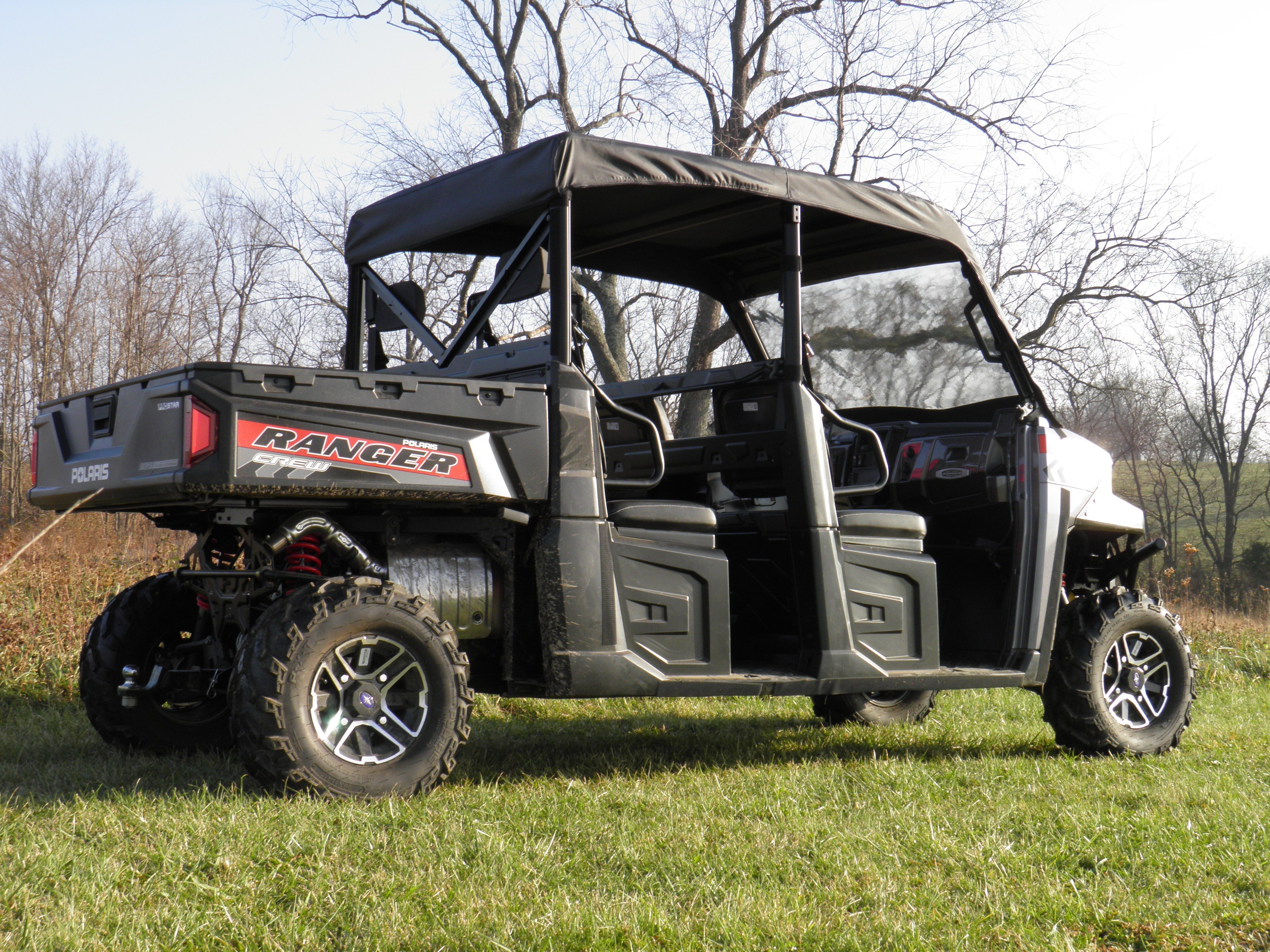 Photo of Polaris Ranger Crew 900 - Soft Top by 3 Star UTV - Premium Windshields for UTVs / Side by Sides