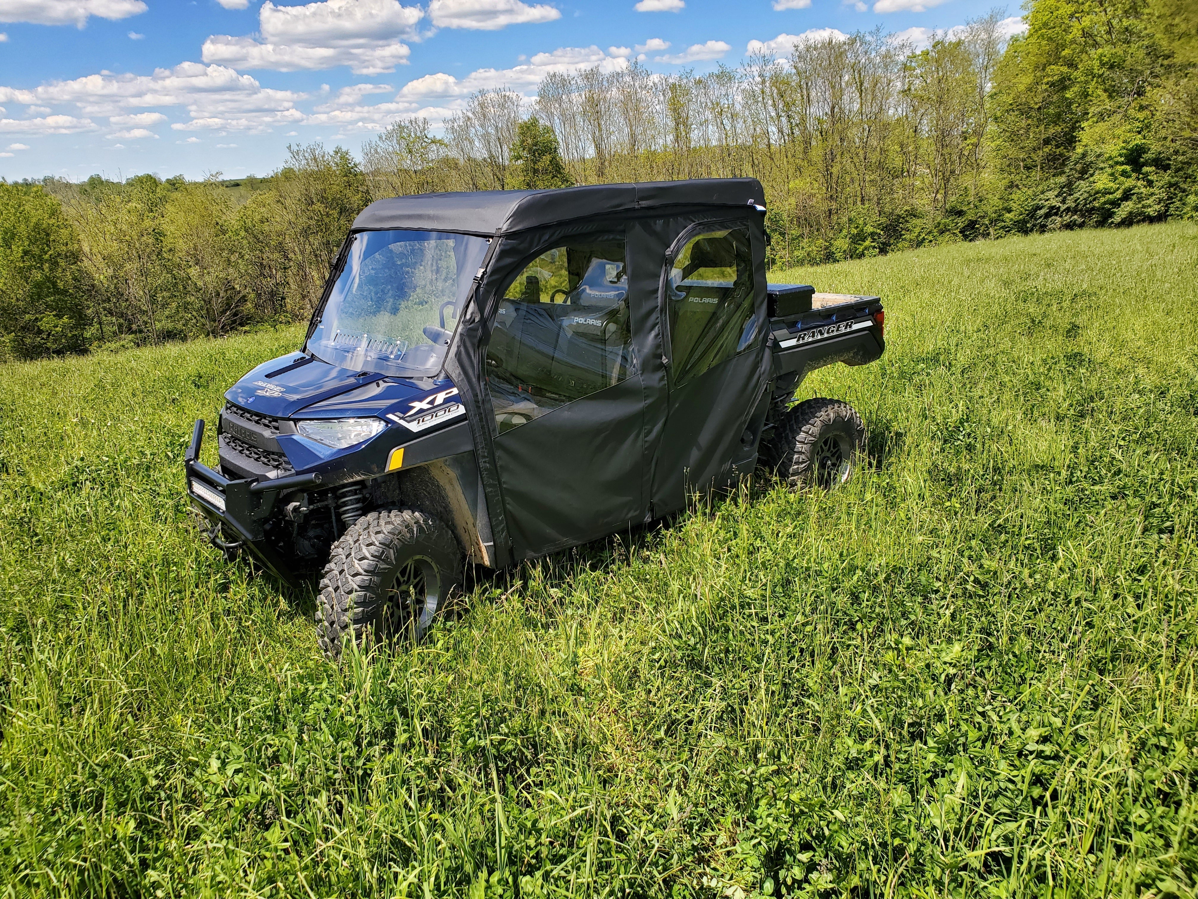 Photo of Polaris Ranger Crew 1000 - Full Cab Enclosure For Hard Windshield by 3 Star UTV - Premium Cab Enclosures for UTVs / Side by Sides