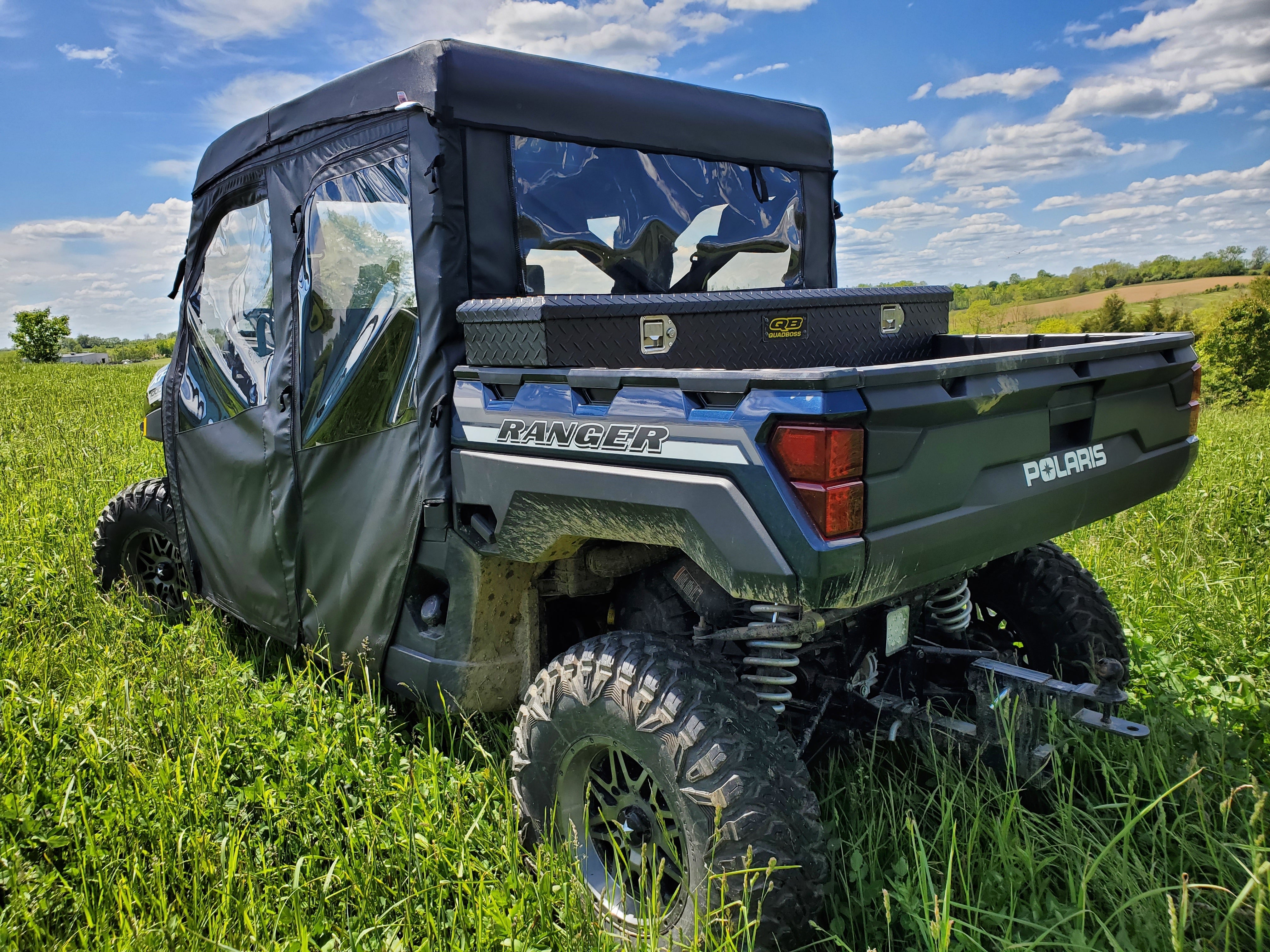 Photo of Polaris Ranger Crew 1000 - Full Cab Enclosure For Hard Windshield by 3 Star UTV - Premium Cab Enclosures for UTVs / Side by Sides