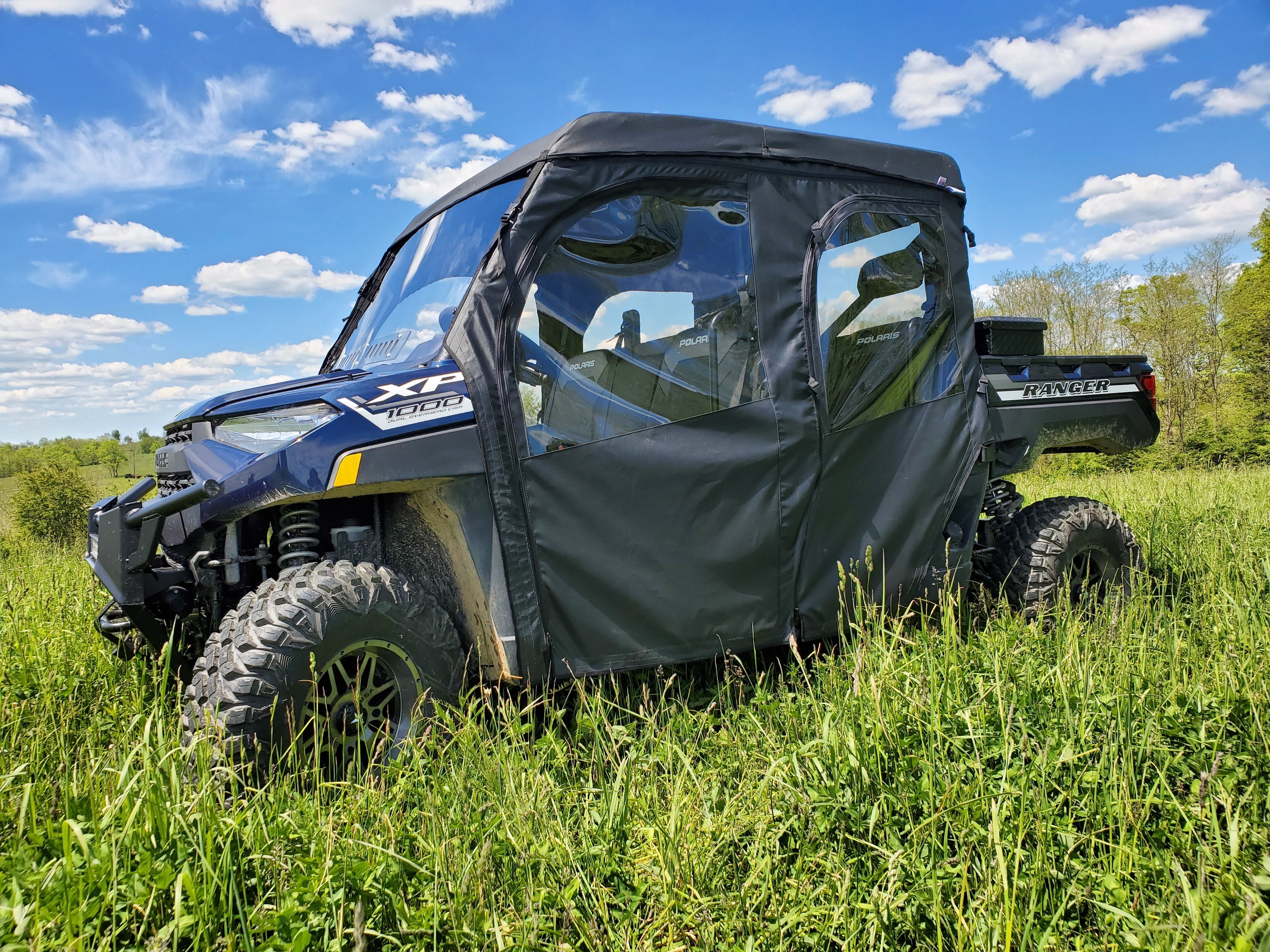 Photo of Polaris Ranger Crew 1000 - Full Cab Enclosure For Hard Windshield by 3 Star UTV - Premium Cab Enclosures for UTVs / Side by Sides