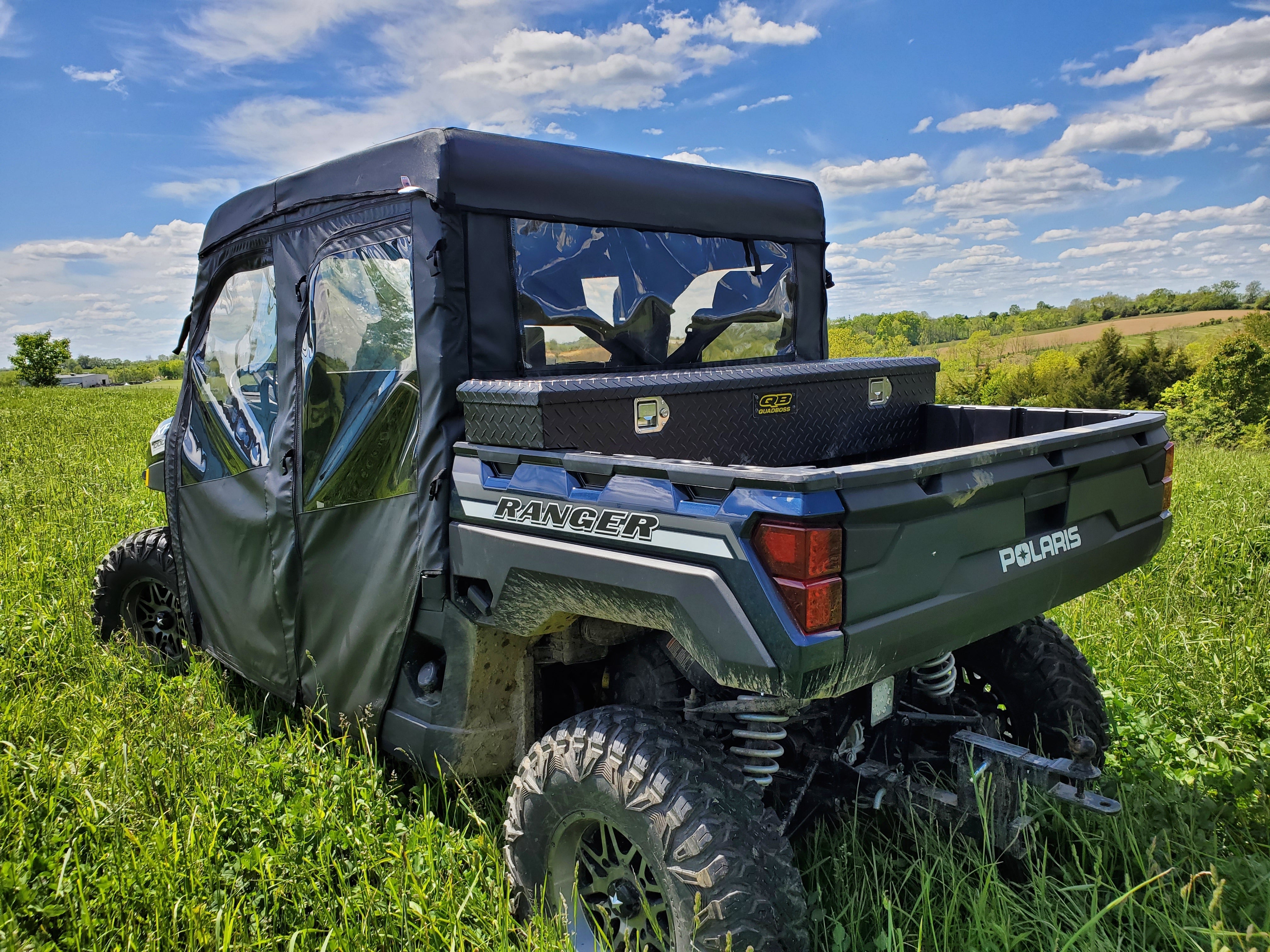 Photo of Polaris Ranger Crew 1000 - Full Cab Enclosure For Hard Windshield by 3 Star UTV - Premium Cab Enclosures for UTVs / Side by Sides