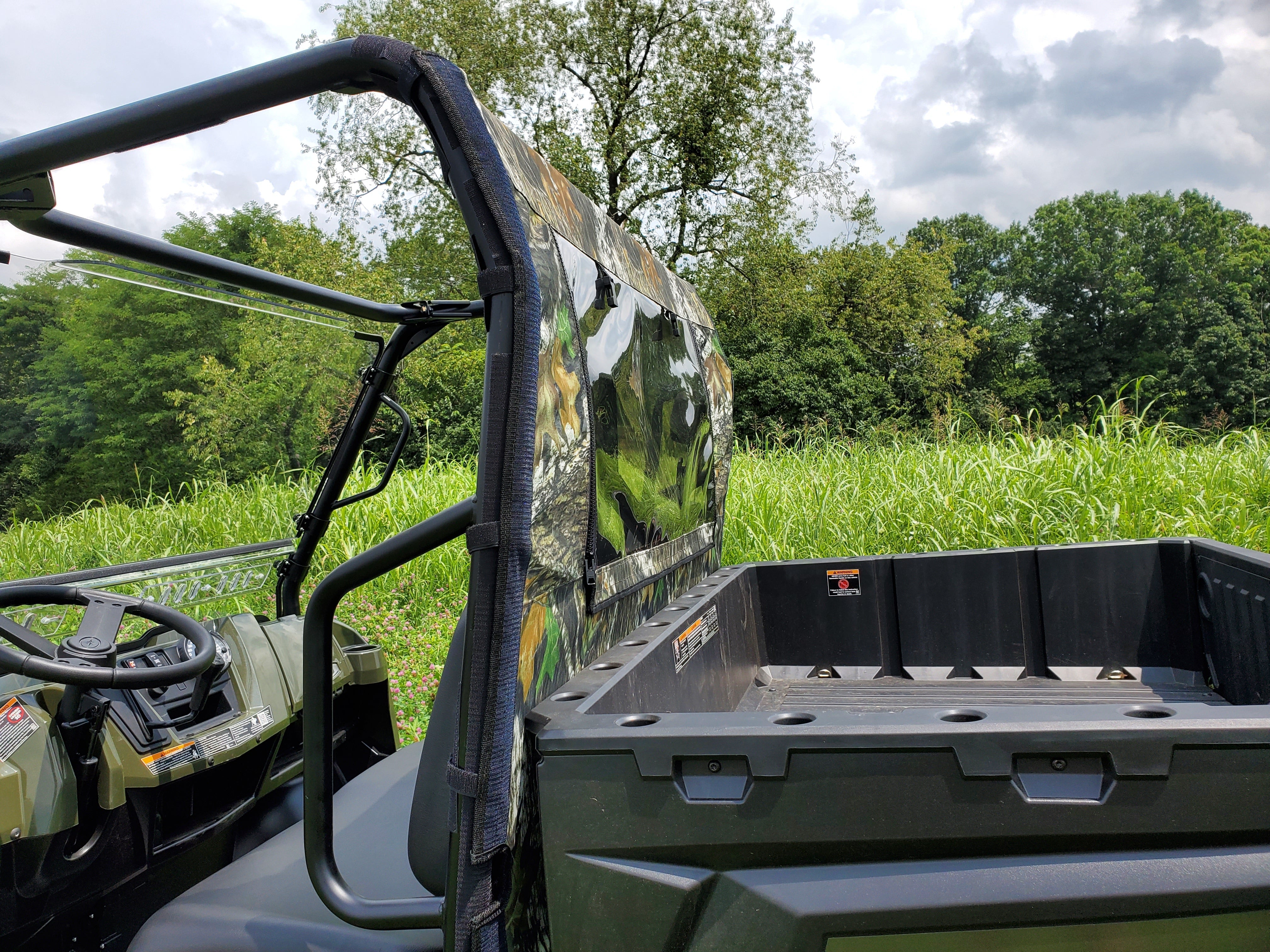 Photo of Polaris Ranger Full-Size Crew 570 - 6 Passenger - Soft Back Panel by 3 Star UTV - Premium Windshields for UTVs / Side by Sides