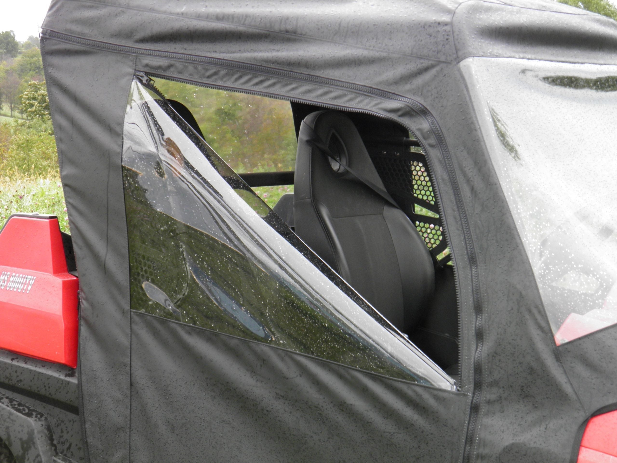 Photo of Polaris Ranger Full-Size Crew 570 - 6 Passenger - Soft Doors by 3 Star UTV - Premium Windshields for UTVs / Side by Sides