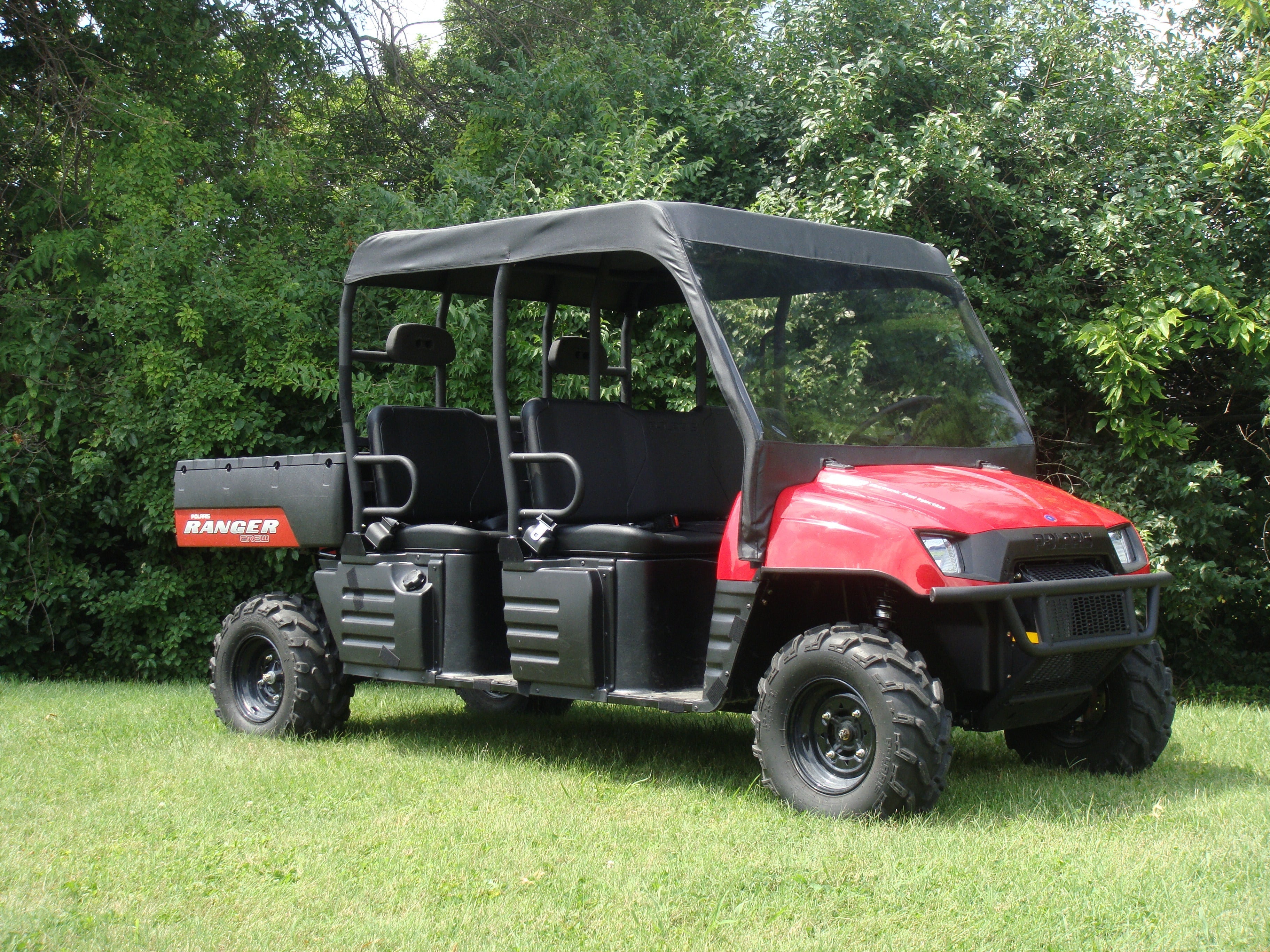 Photo of Polaris Ranger Full-Size Crew 570 - 6 Passenger - Soft Top by 3 Star UTV - Premium Windshields for UTVs / Side by Sides