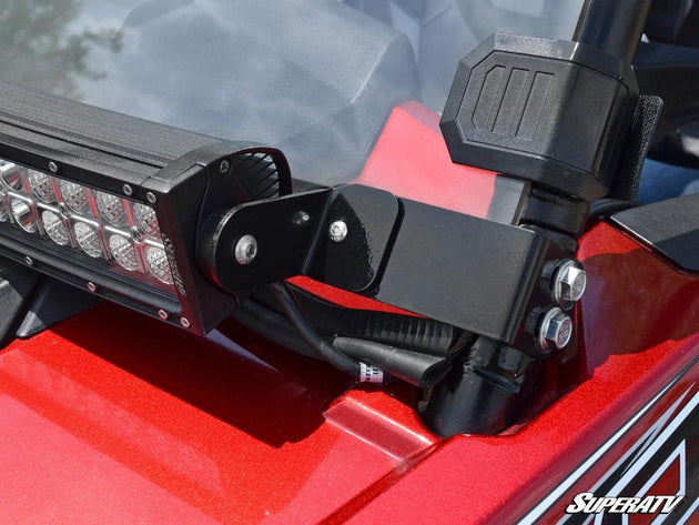 Polaris RZR 30" Light Bar Mounting Bracket (Flush to Hood) (2014+) - R1 Industries