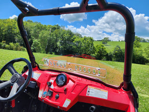 Polaris RZR 570/800/900 - 1 Pc Scratch-Resistant Windshield with Clamp and Vent Options